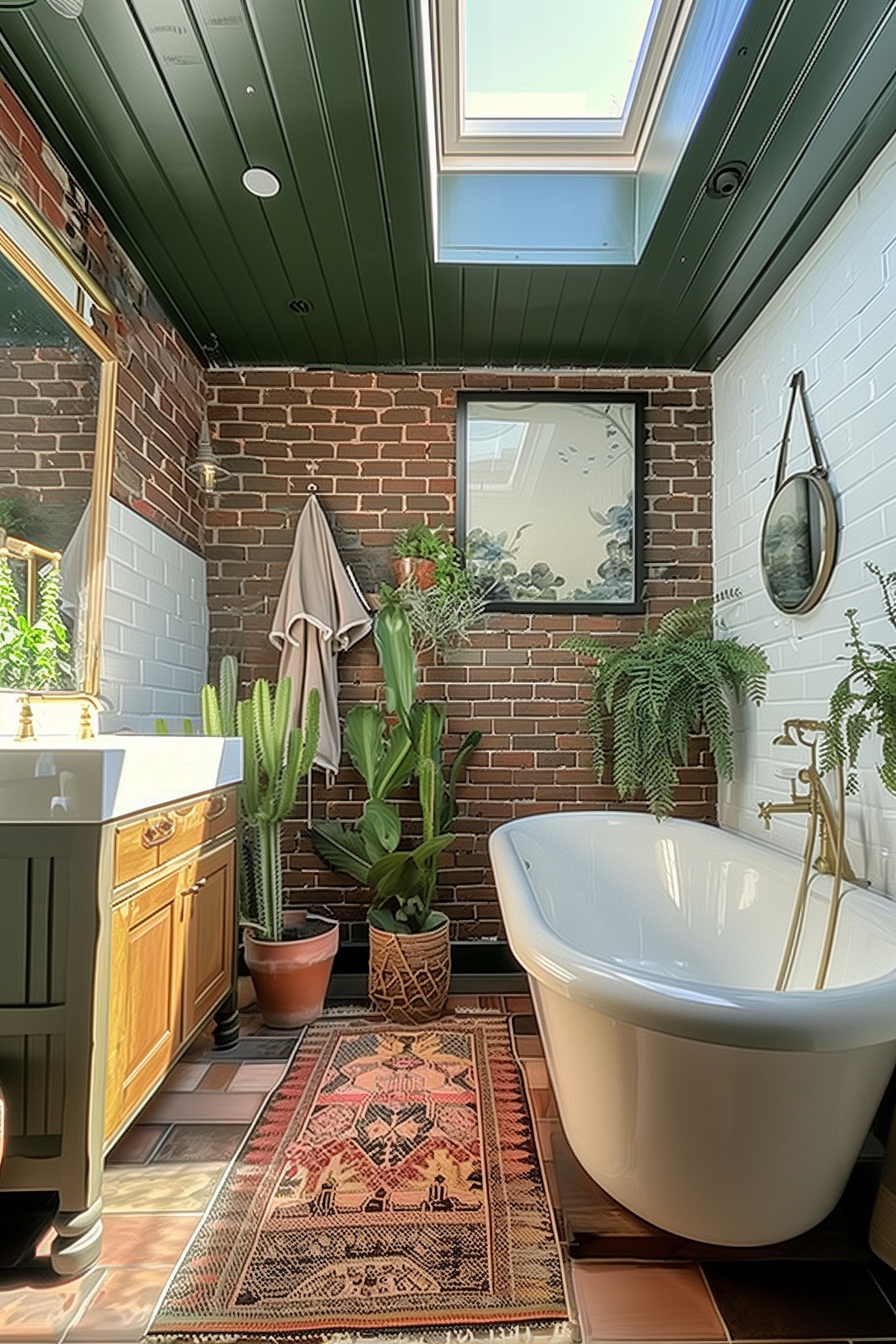 boho eclectic bathroom decor