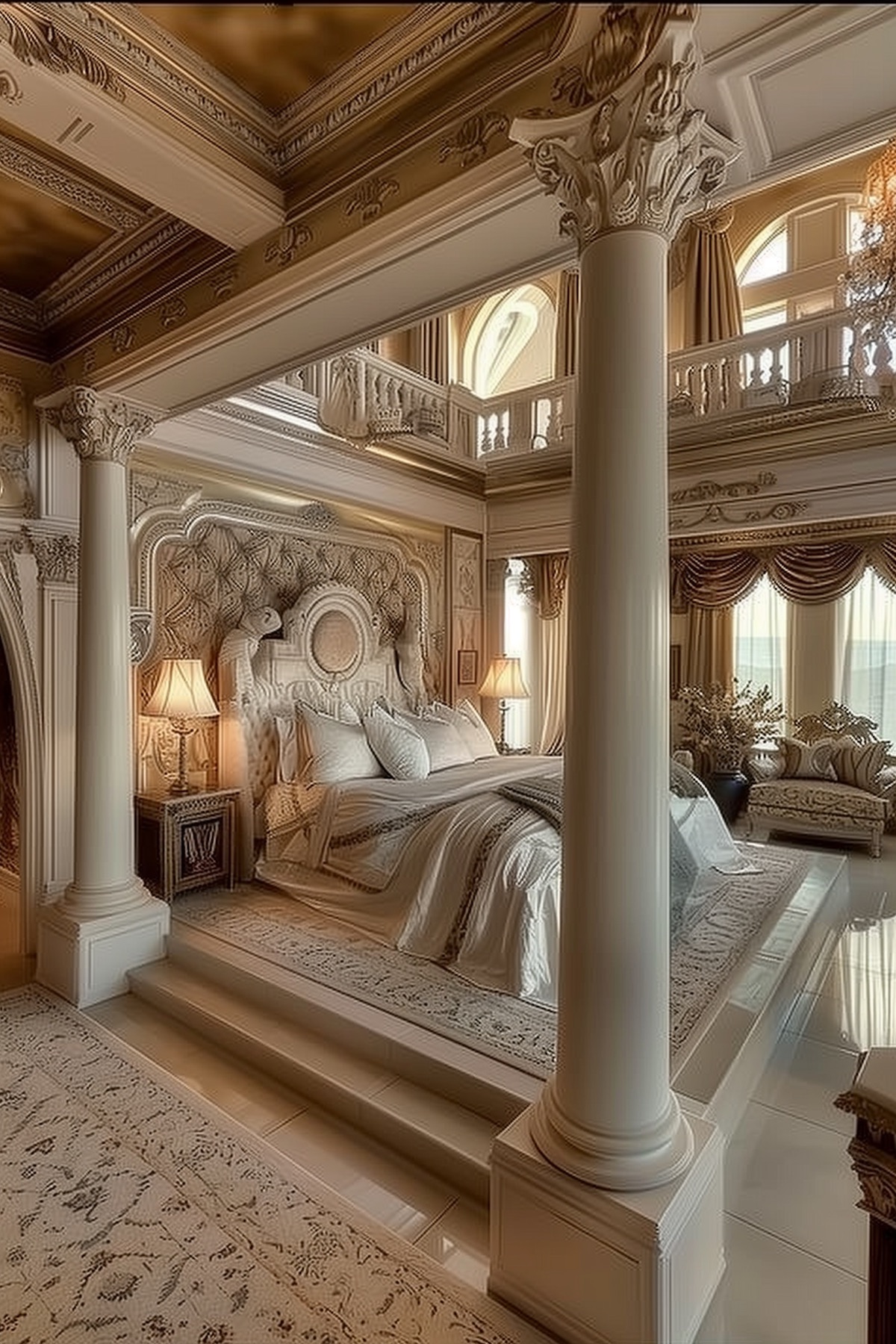 luxurious castle bedroom decor