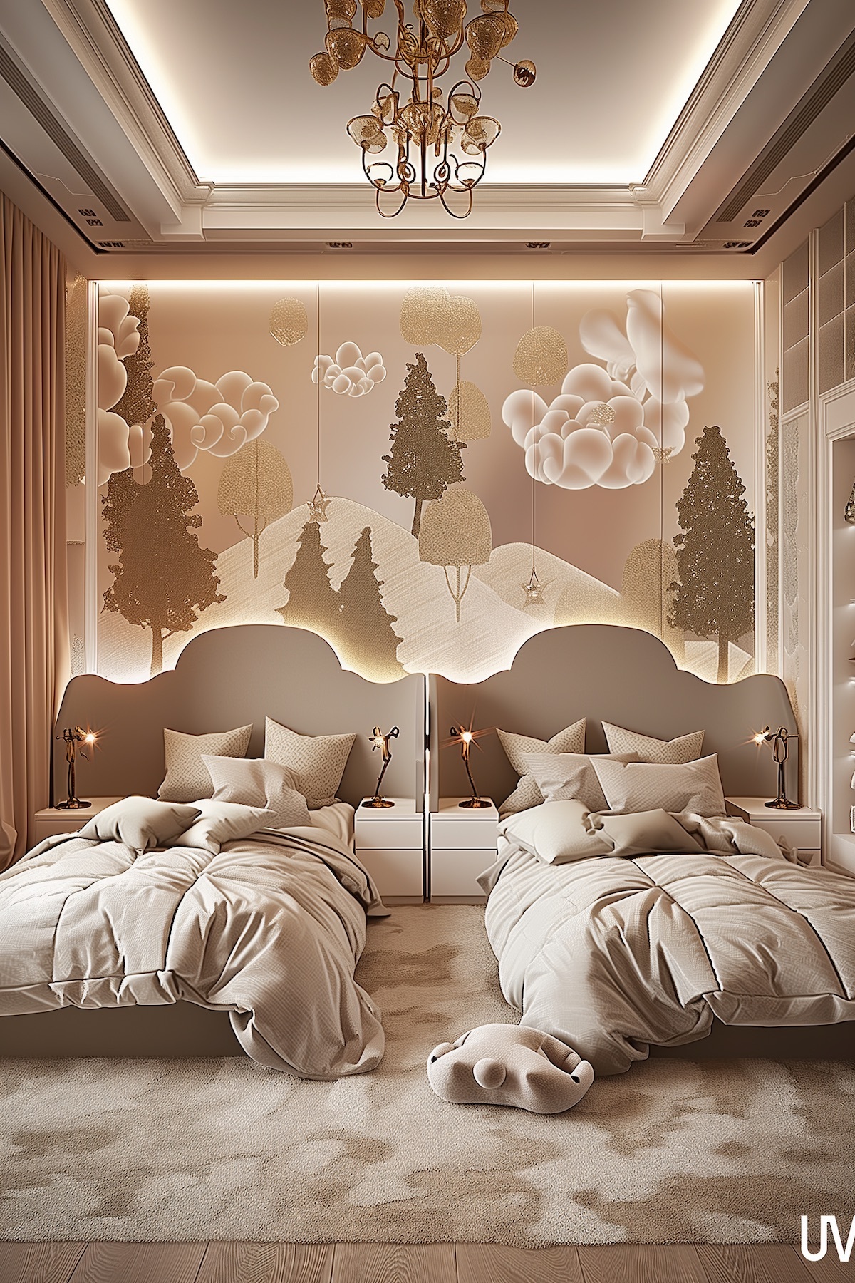 luxurious kids bedroom idea