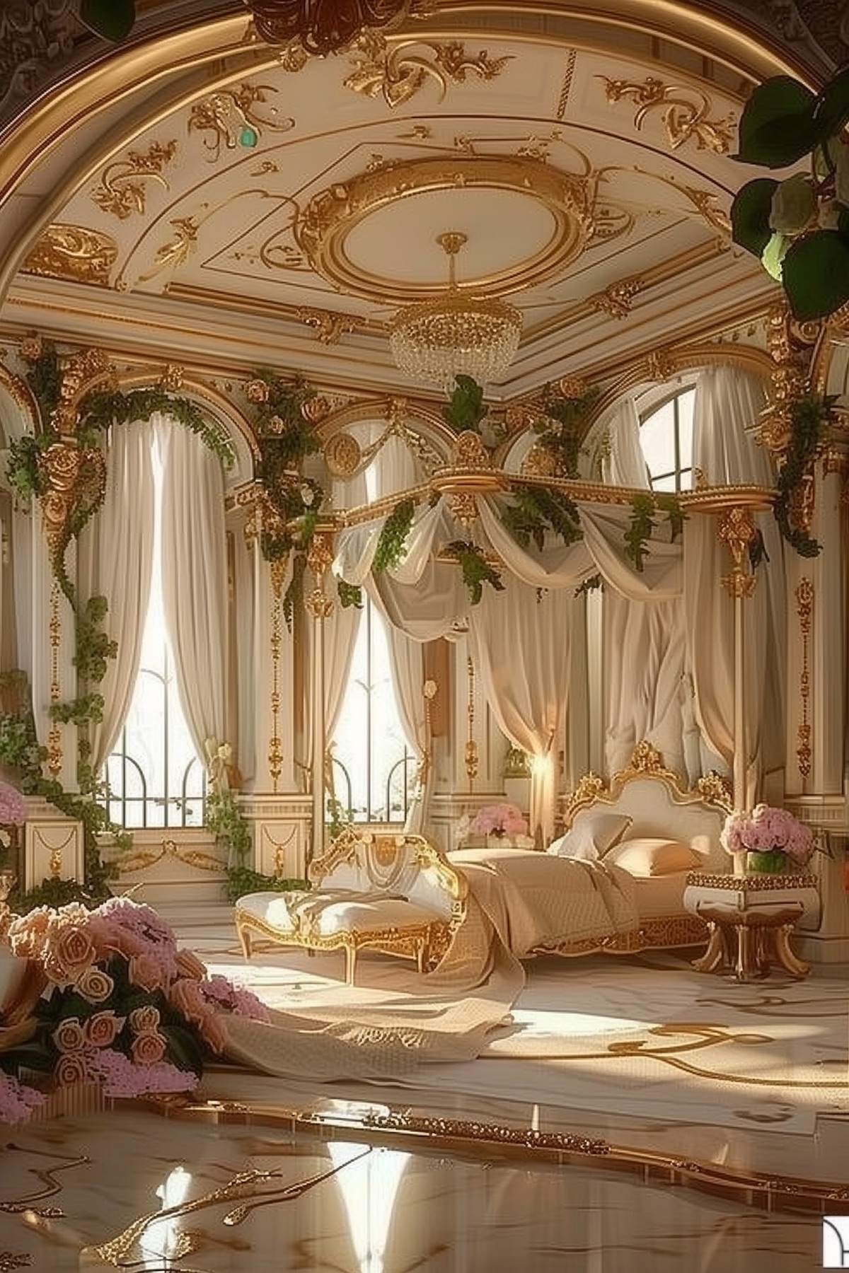luxurious royal bedroom design