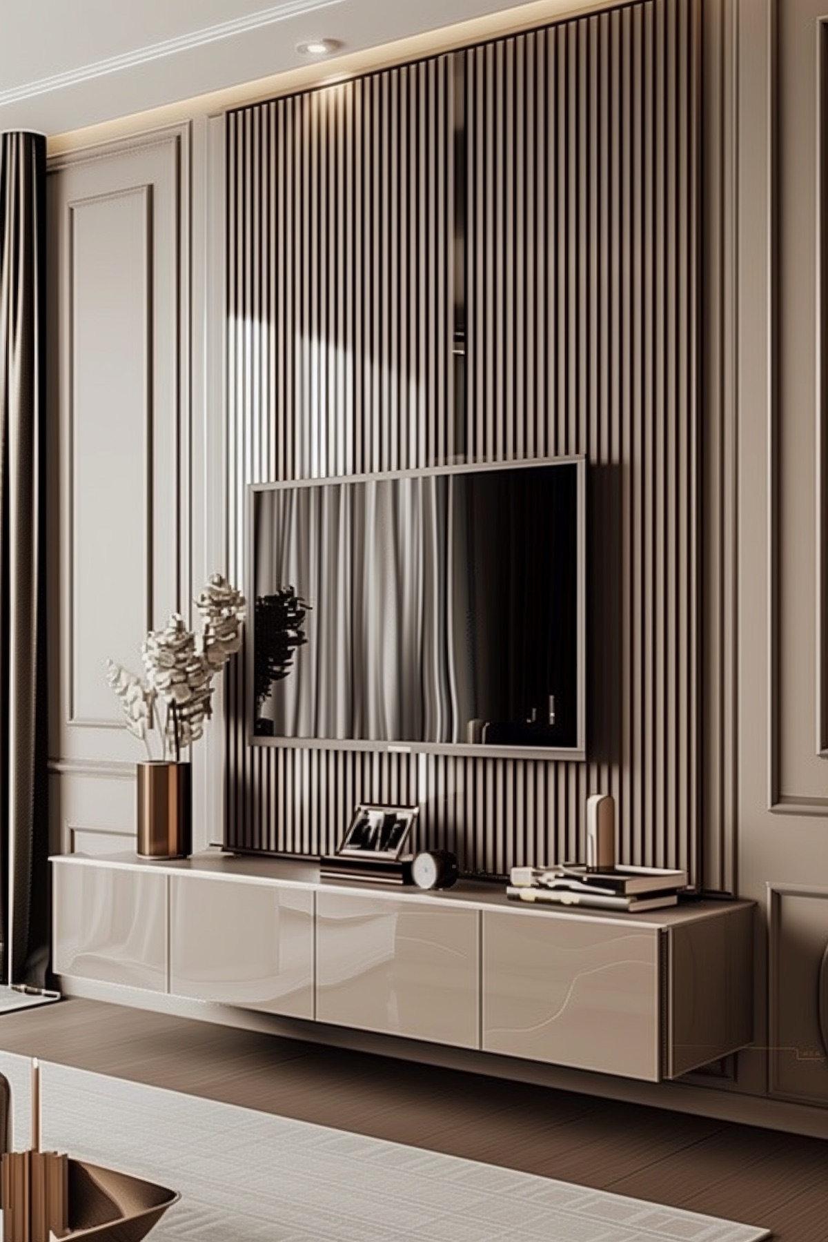 luxurious tv unit design for bedroom 2