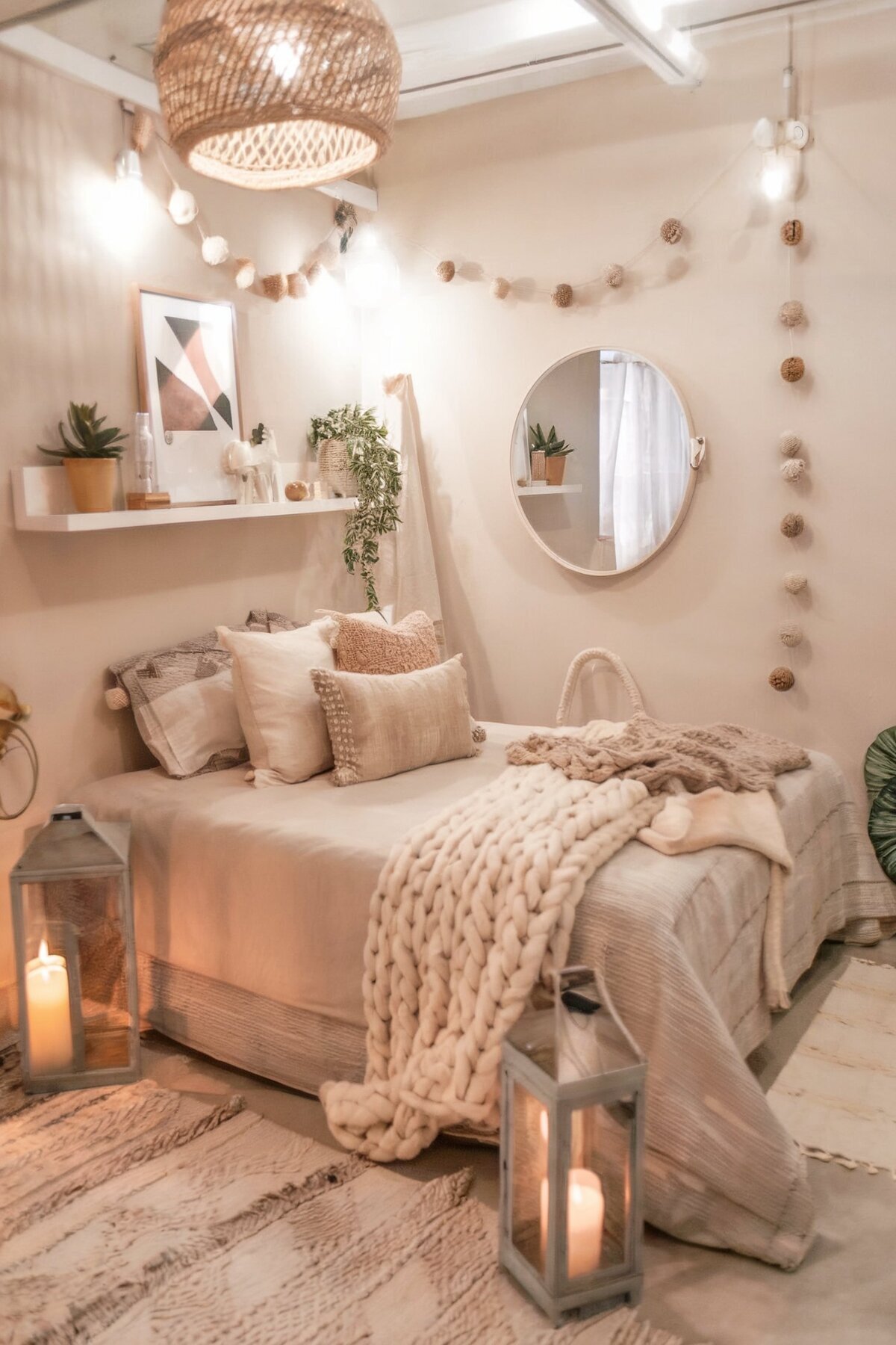 Boho bedroom decor diy chic girls(1)