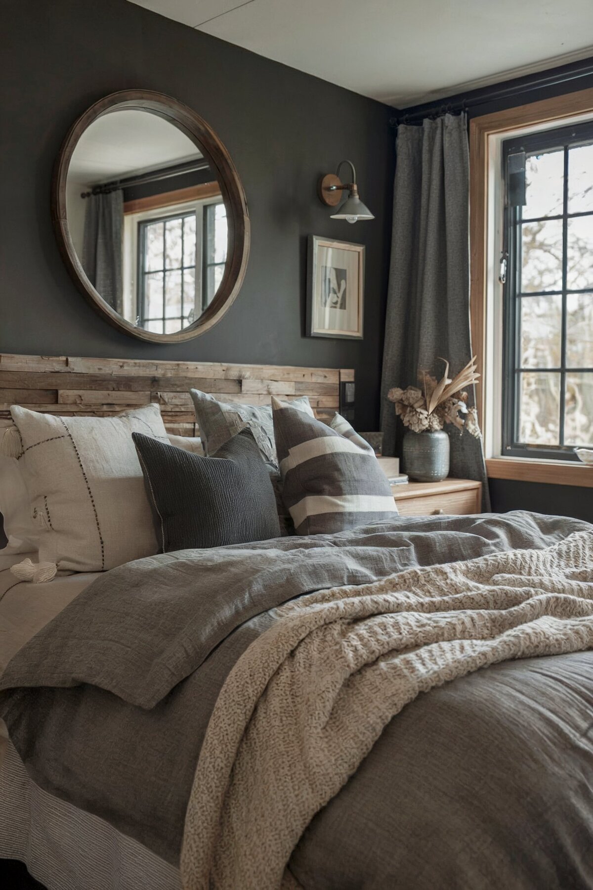 Boho bedroom decor diy gray rustic(1)