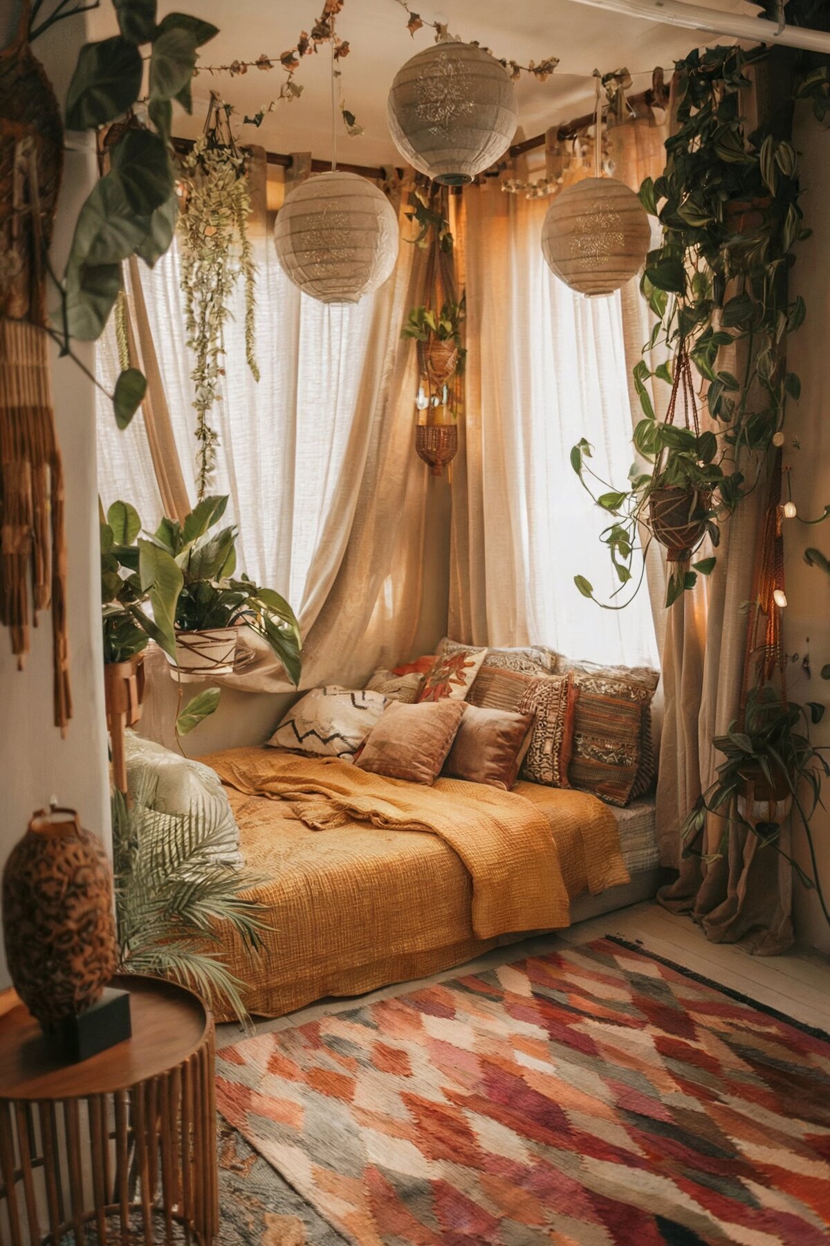 Boho bedroom decor diy light fixture(1)
