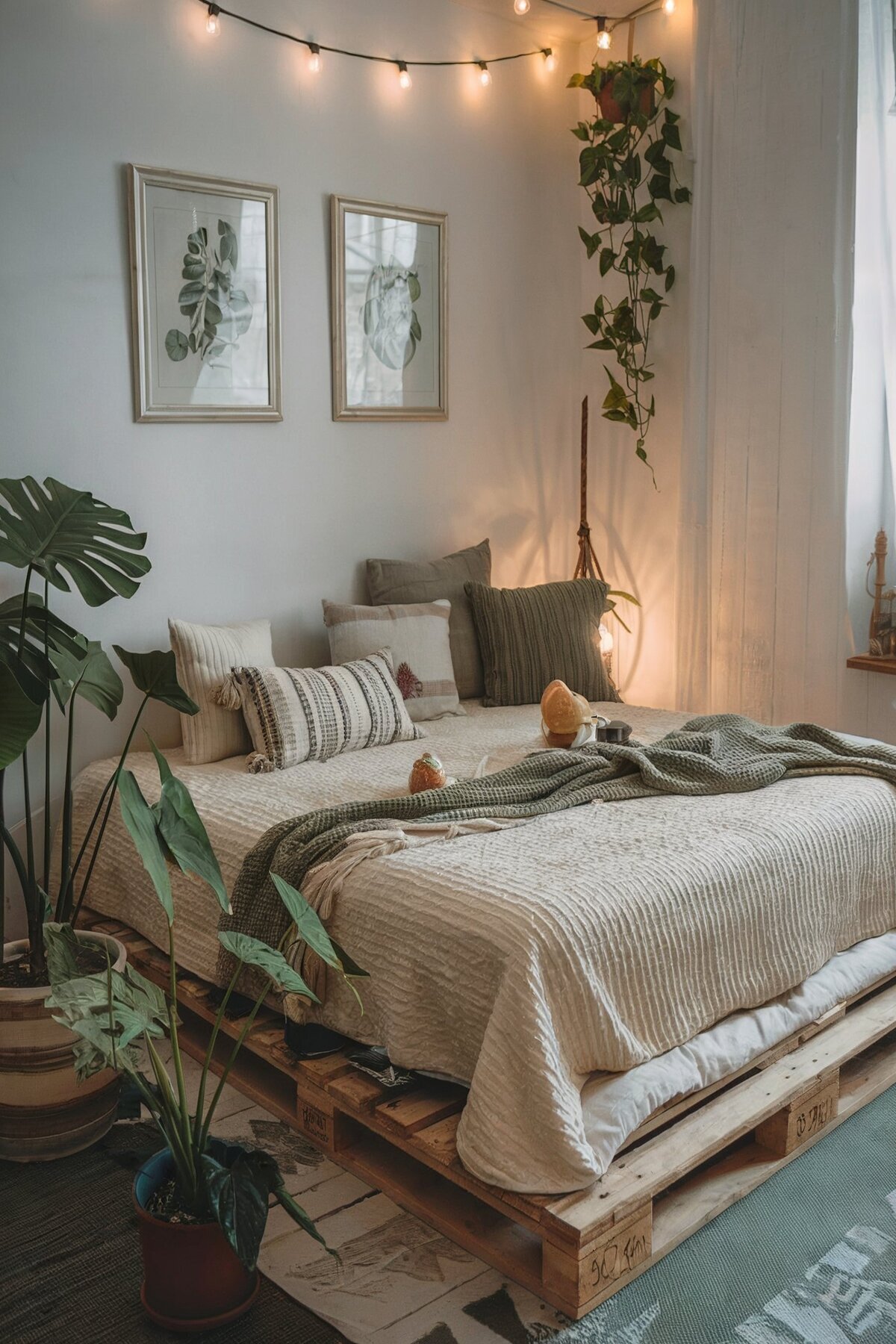 Boho bedroom decor diy low bed(1)