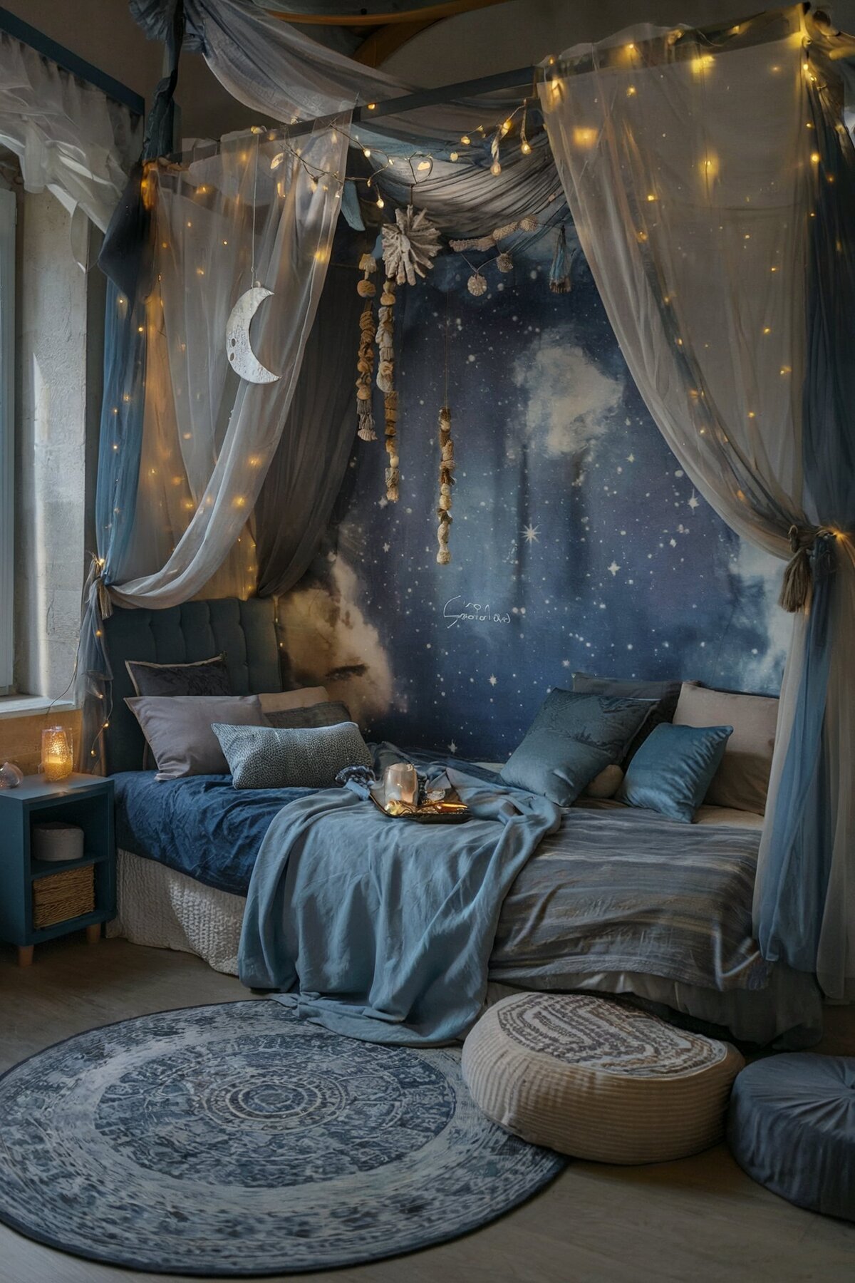 Boho bedroom decor diy night sky(1)