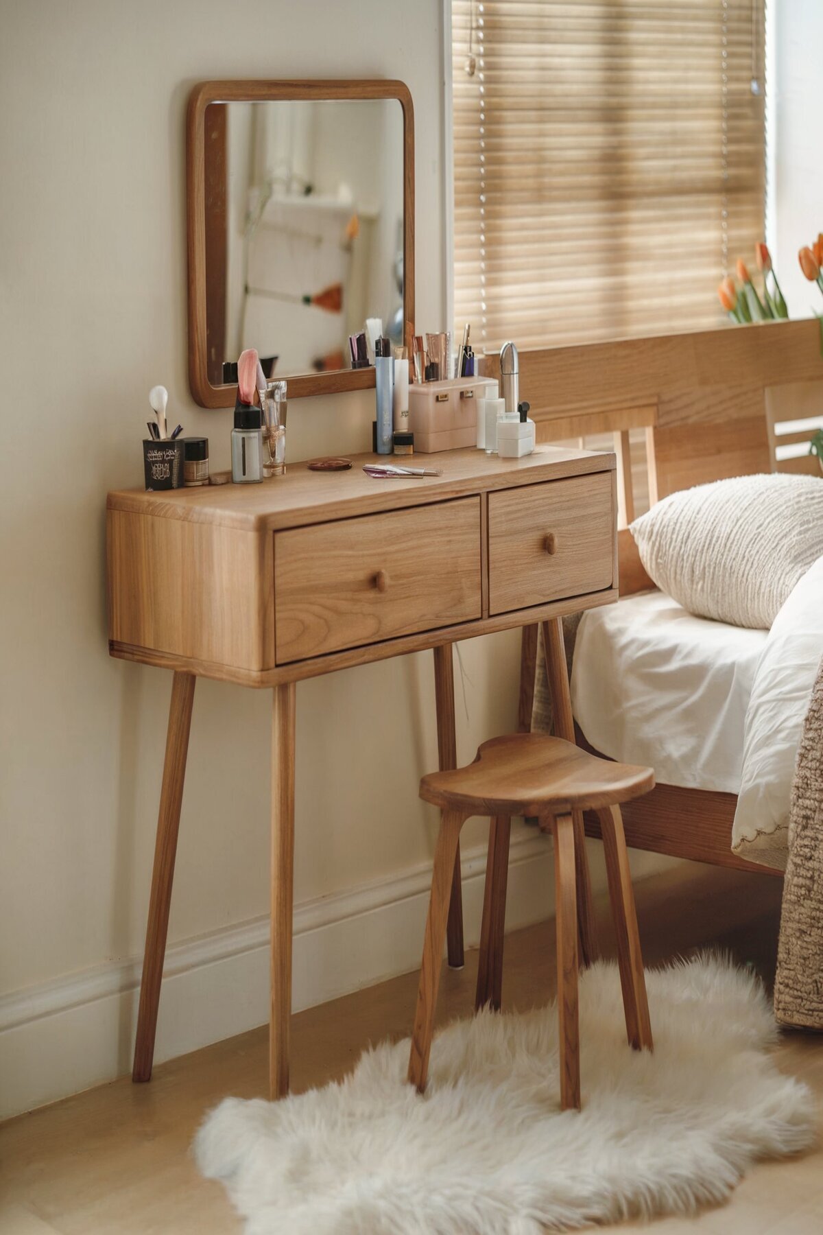 Boho bedroom decor diy vanity table(1).