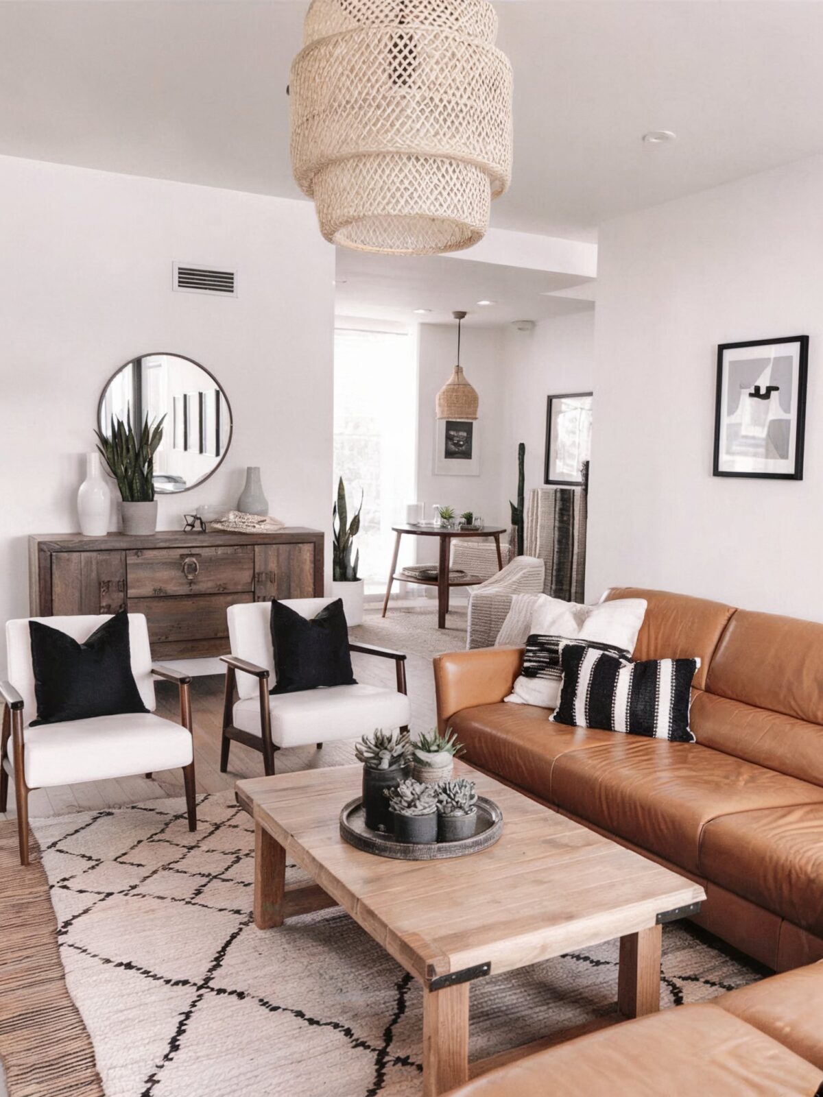 Brown Modern Living Room Design