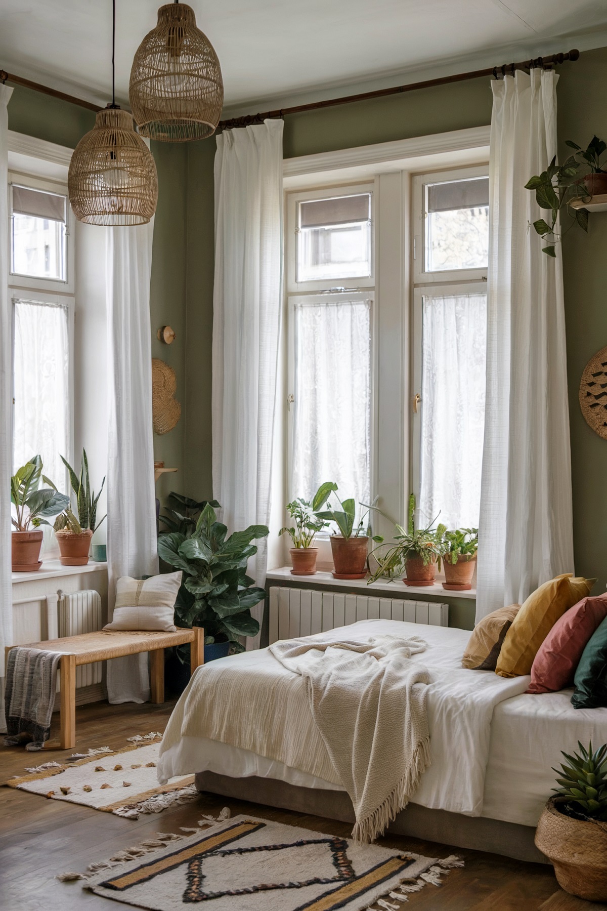 Cozy Boho Bedroom Curtains