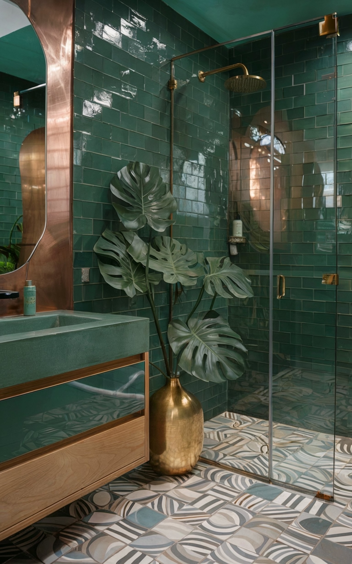 Eclectic bathroom decor modern