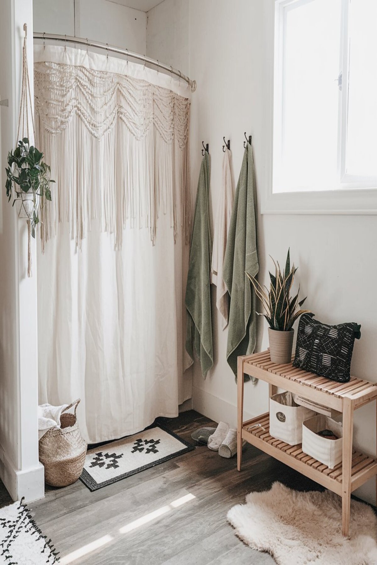 Farmhouse Bathroom Shower Ideas European curtain