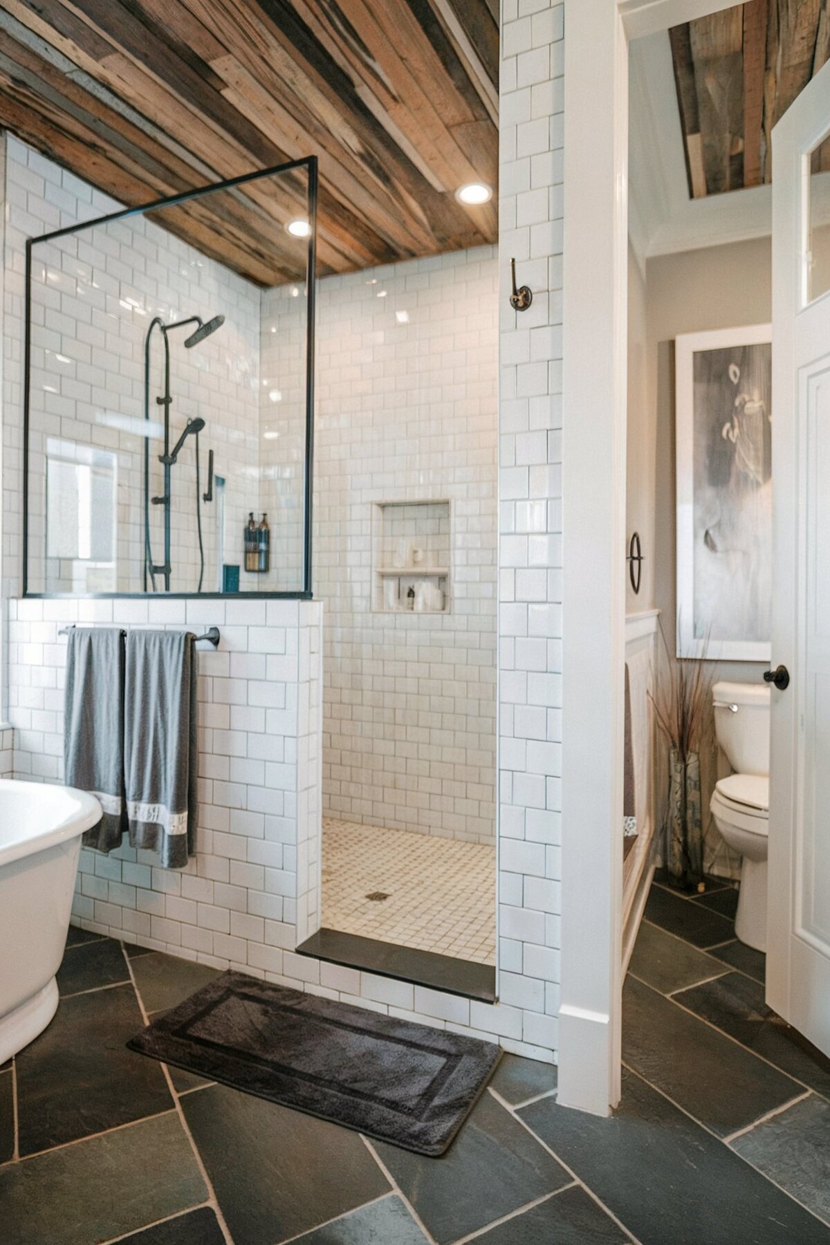 Farmhouse Bathroom Shower Ideas shower design