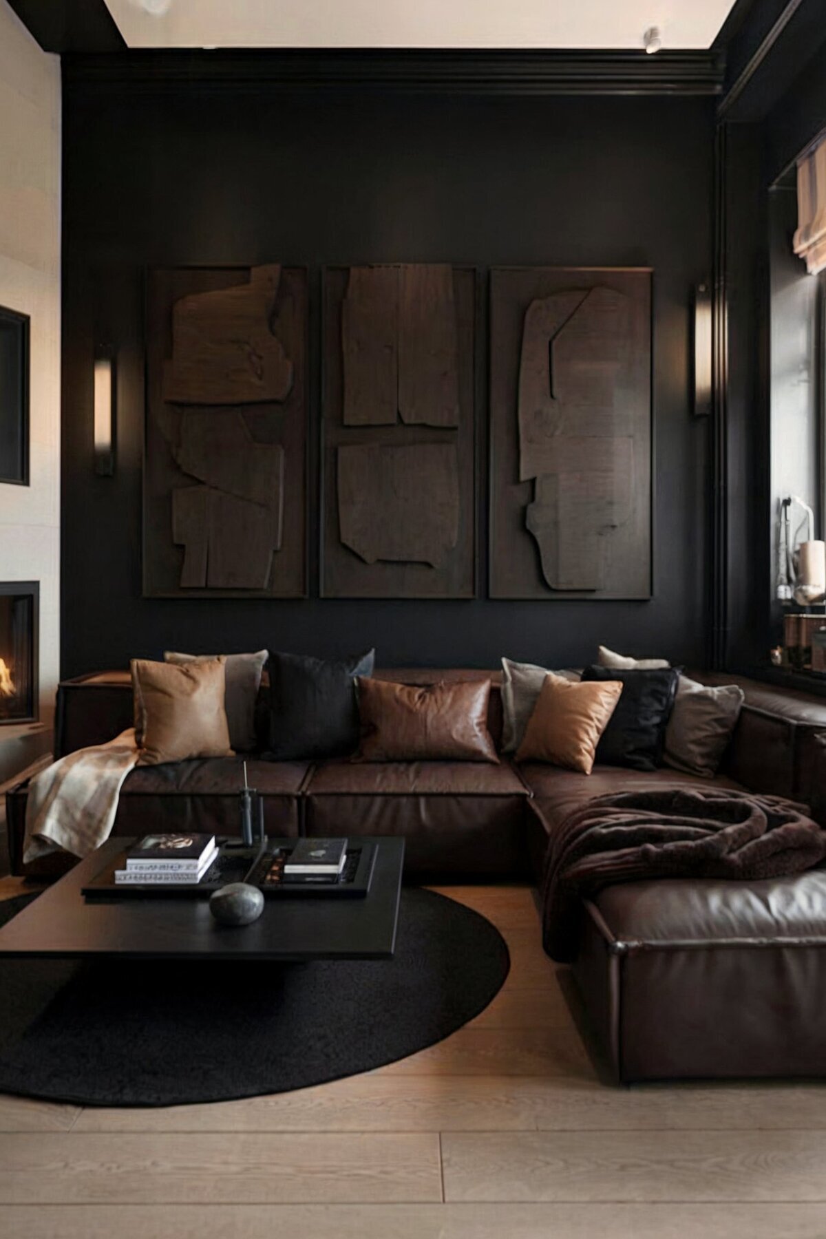 Minimalist living room ideas dark