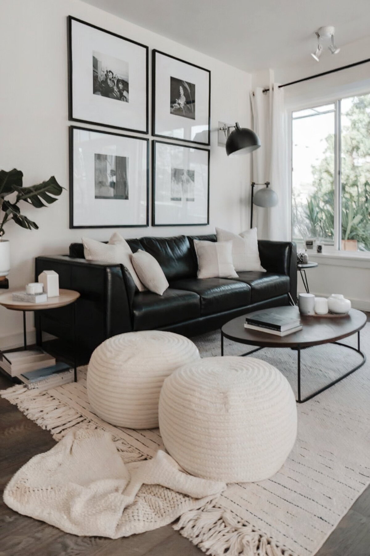 Minimalist living room ideas monochromatic
