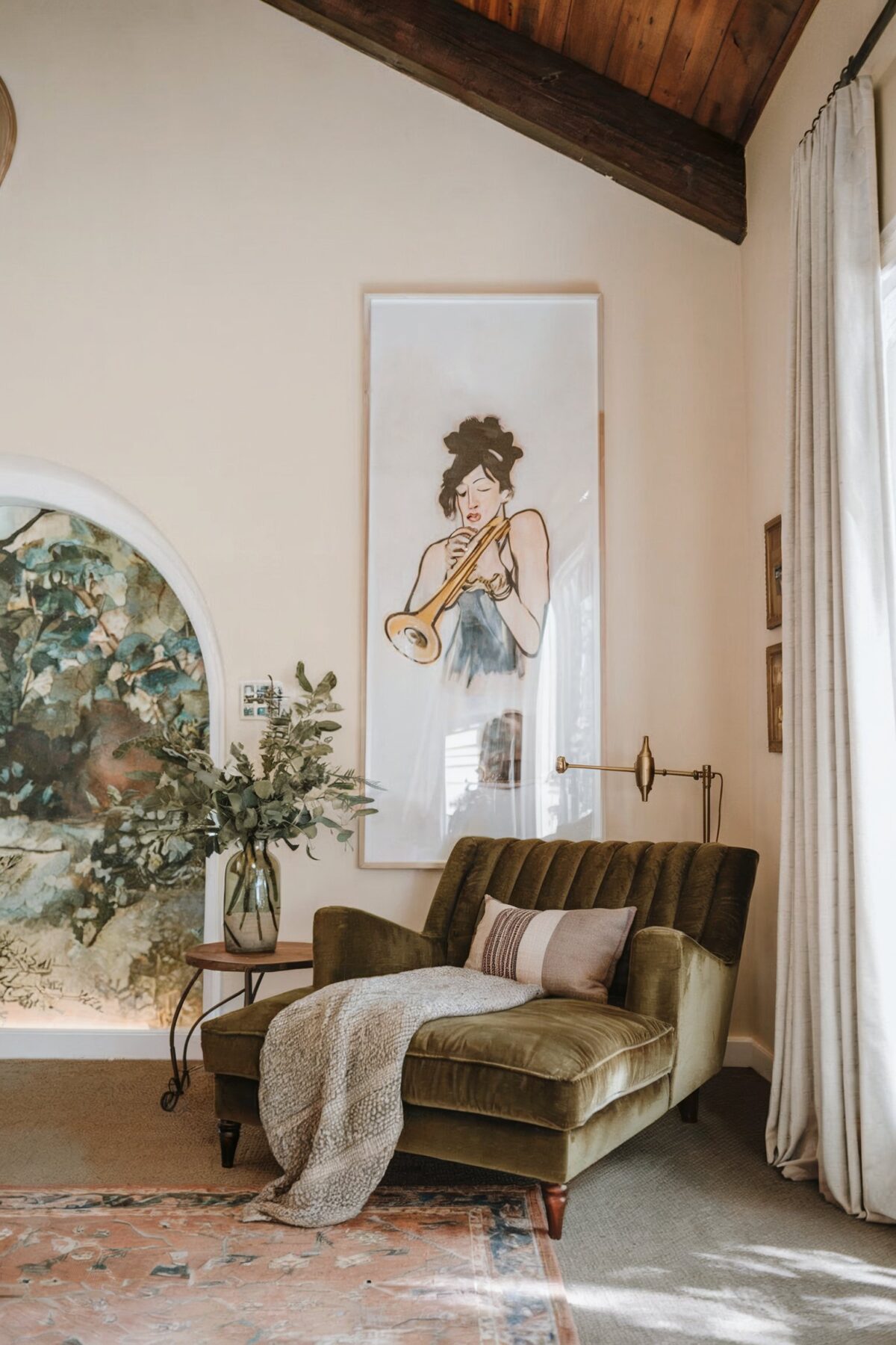 Modern Living Room Decor with a Pop of Color