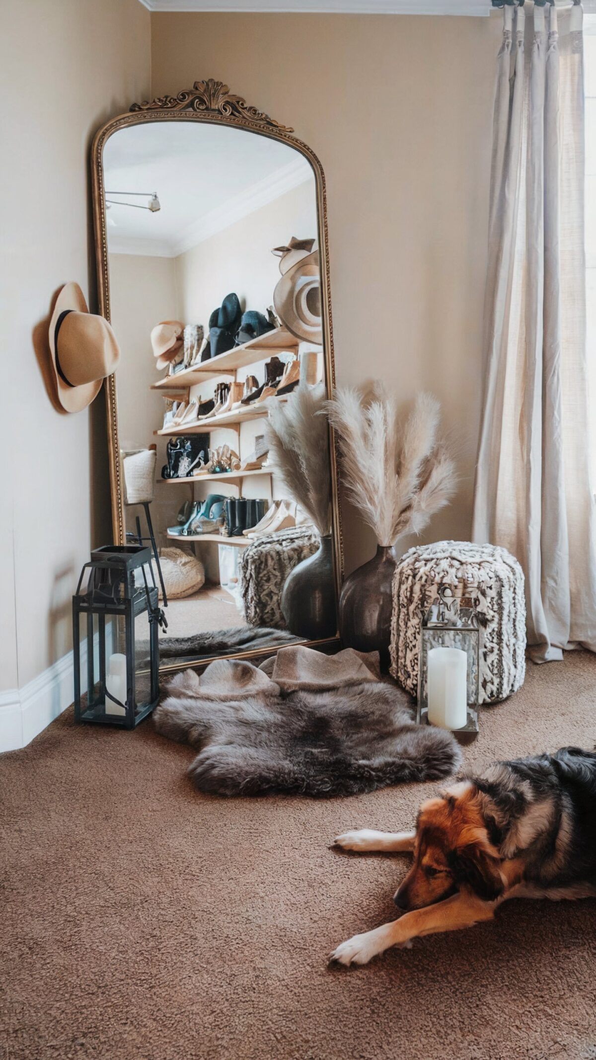 a western boho bedroom furniture idea