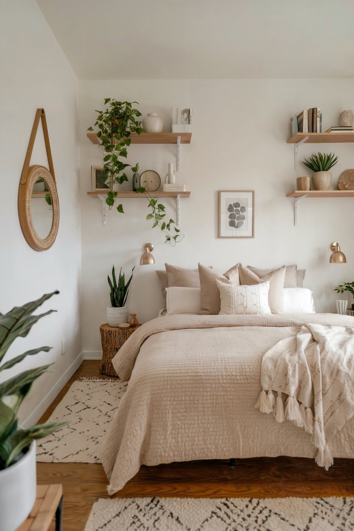 boho bedroom decor diy neutral(1)