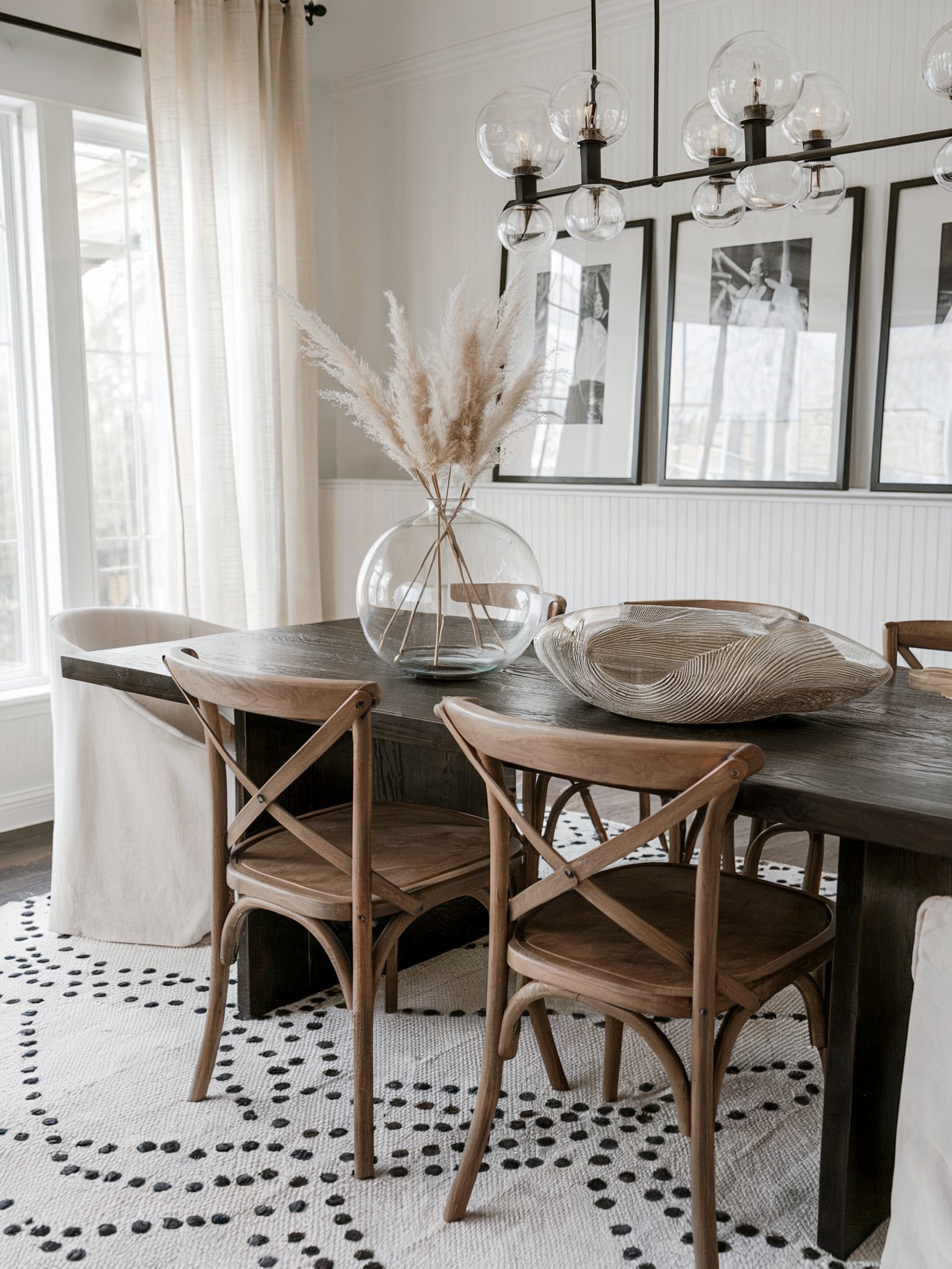 boho formal dining room ideas photographs modern chandelier white rug