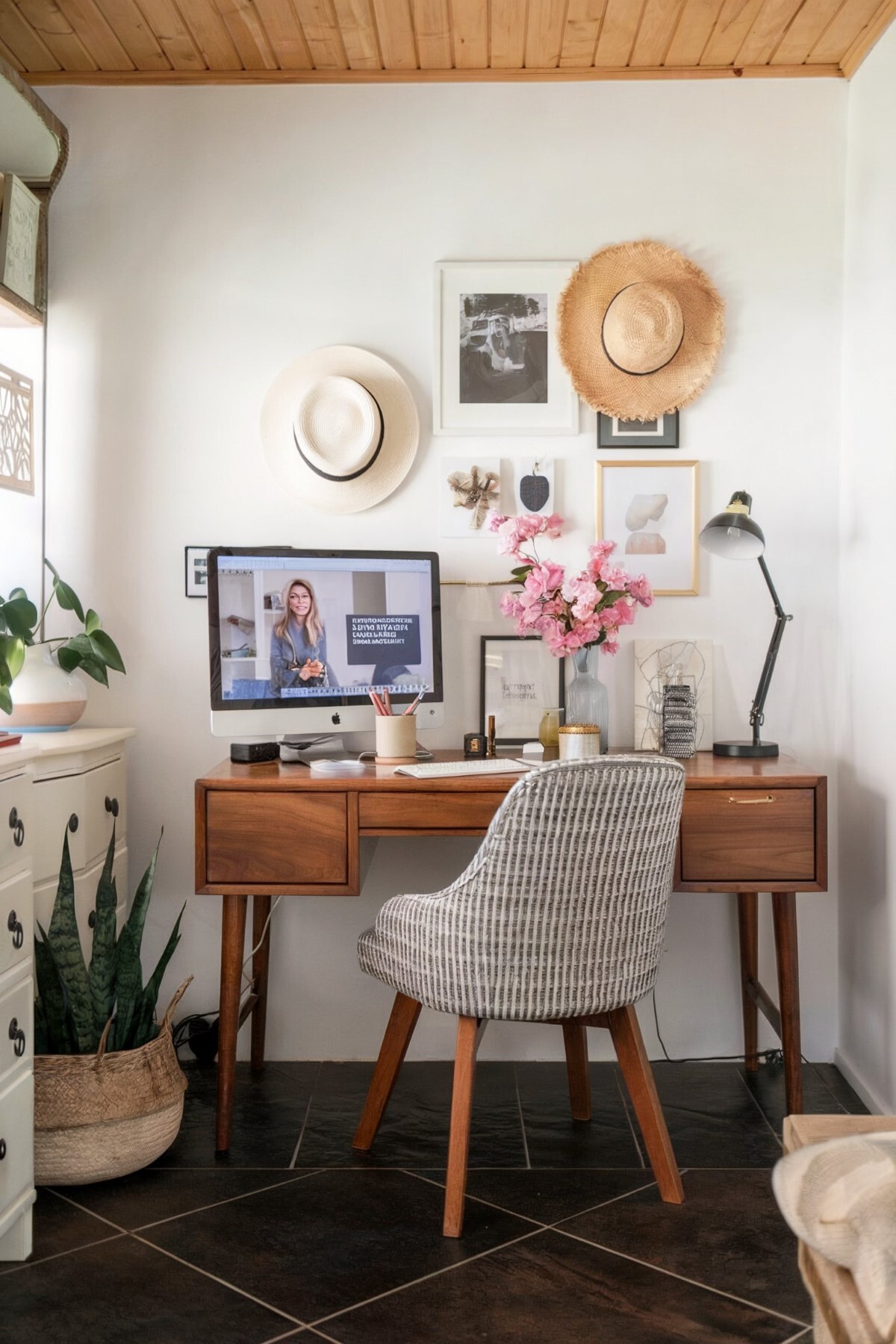 boho home office chair stylish home office space
