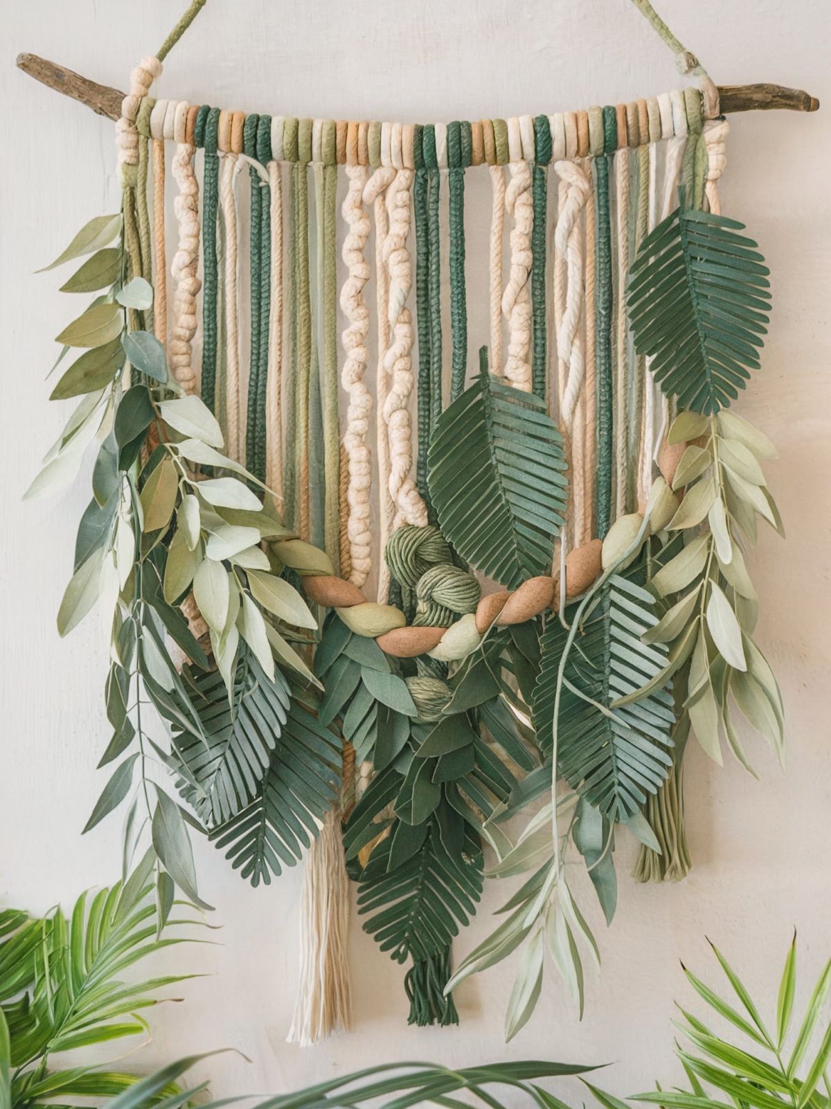 boho living room decor wall