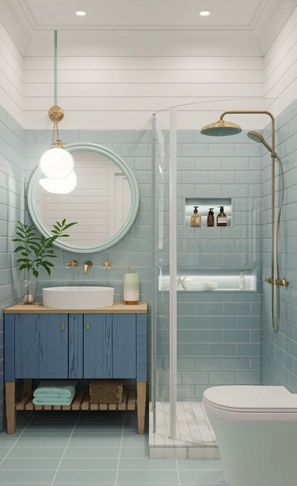 coastal small bathroom ideas with showers