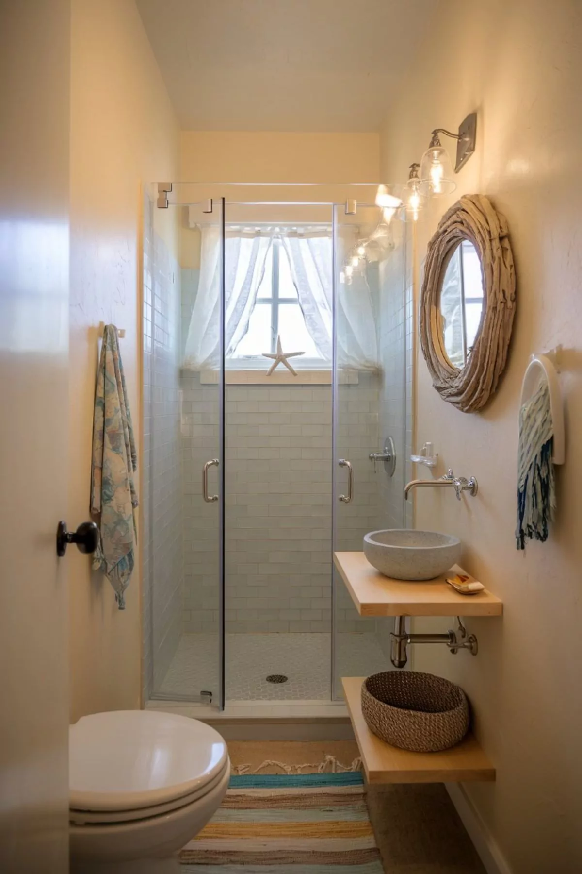 coastal very small bathroom ideas tiny coastal bathroom idea
