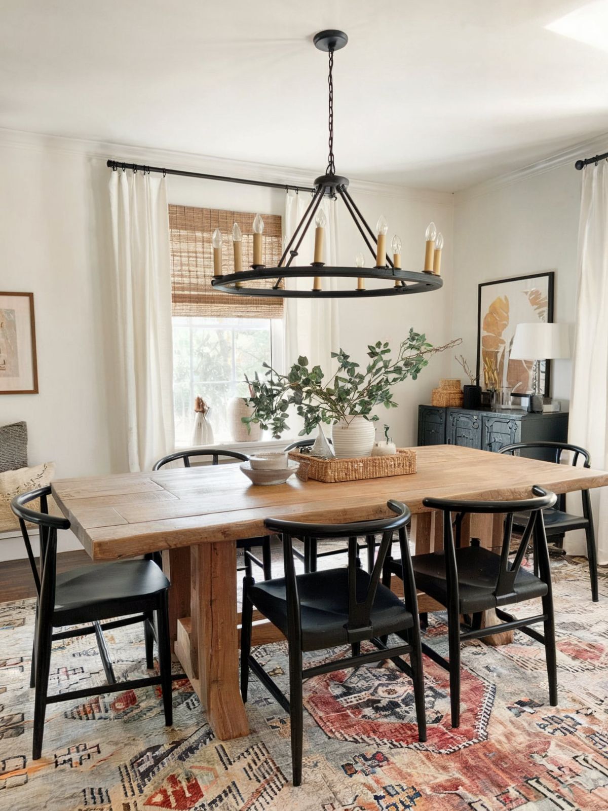 dining room ideas farmhouse modern rustic wooden table