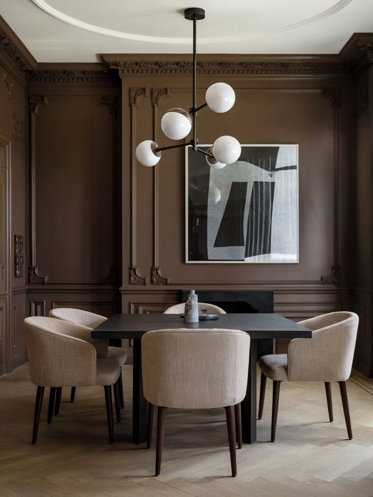 dining room wall decor ideas elegant modern white chair wall art