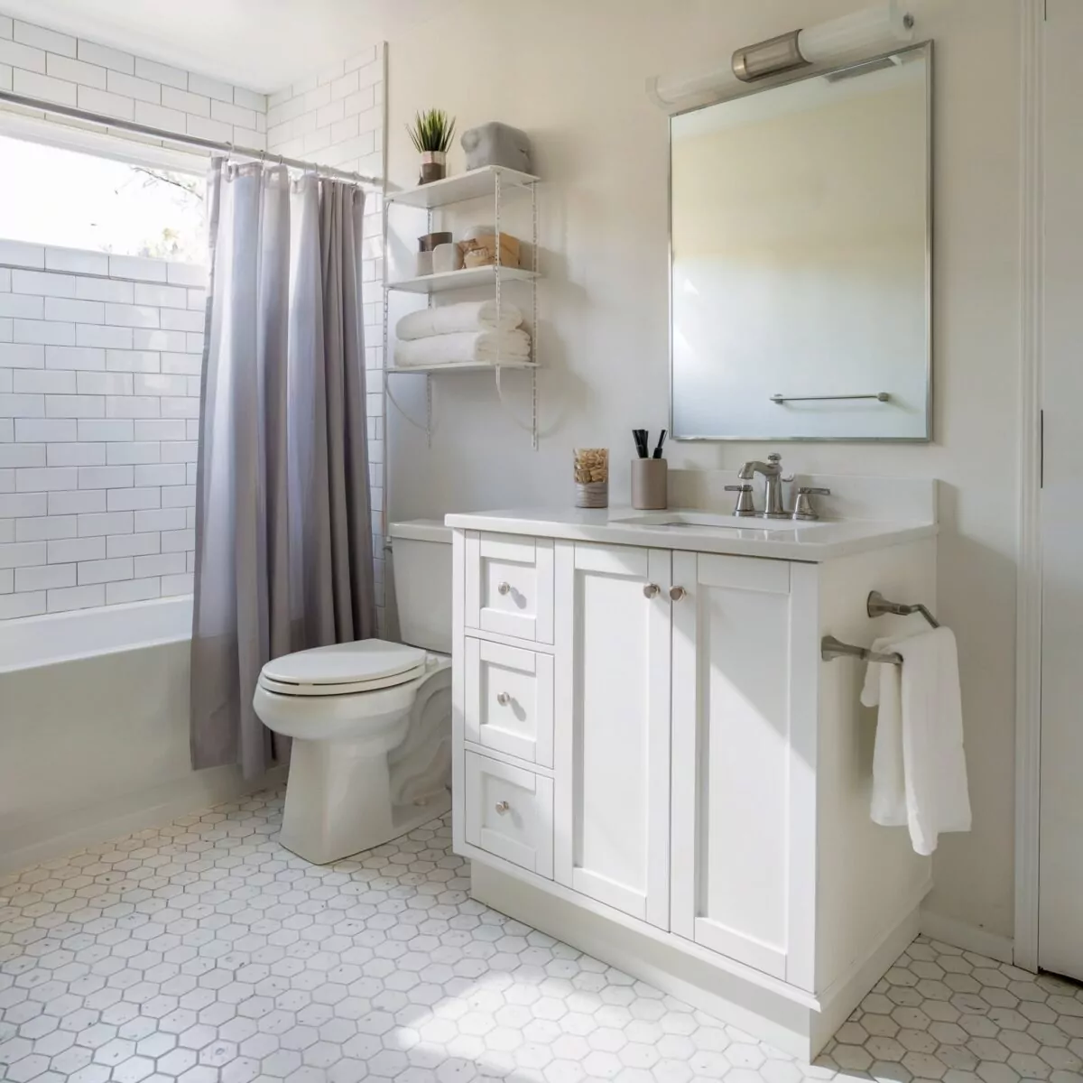 farmhouse bathroom vanity white a modern white vanity setting