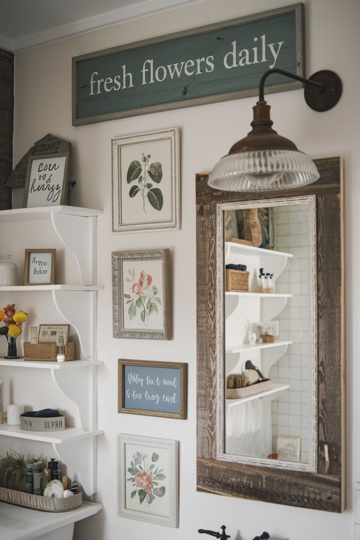 farmhouse bathroom wall art