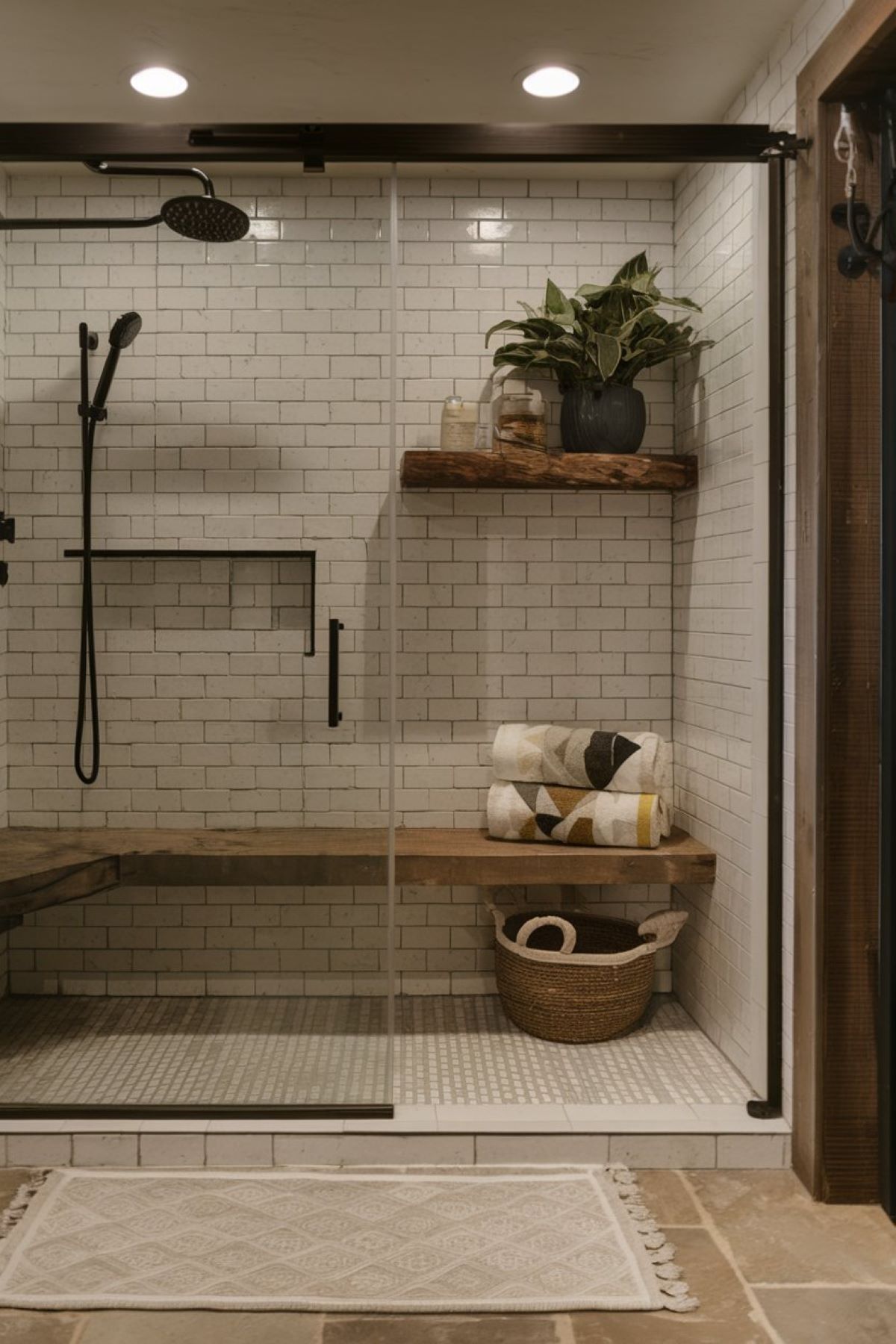 farmhouse bathroom with Joanna Gaines style