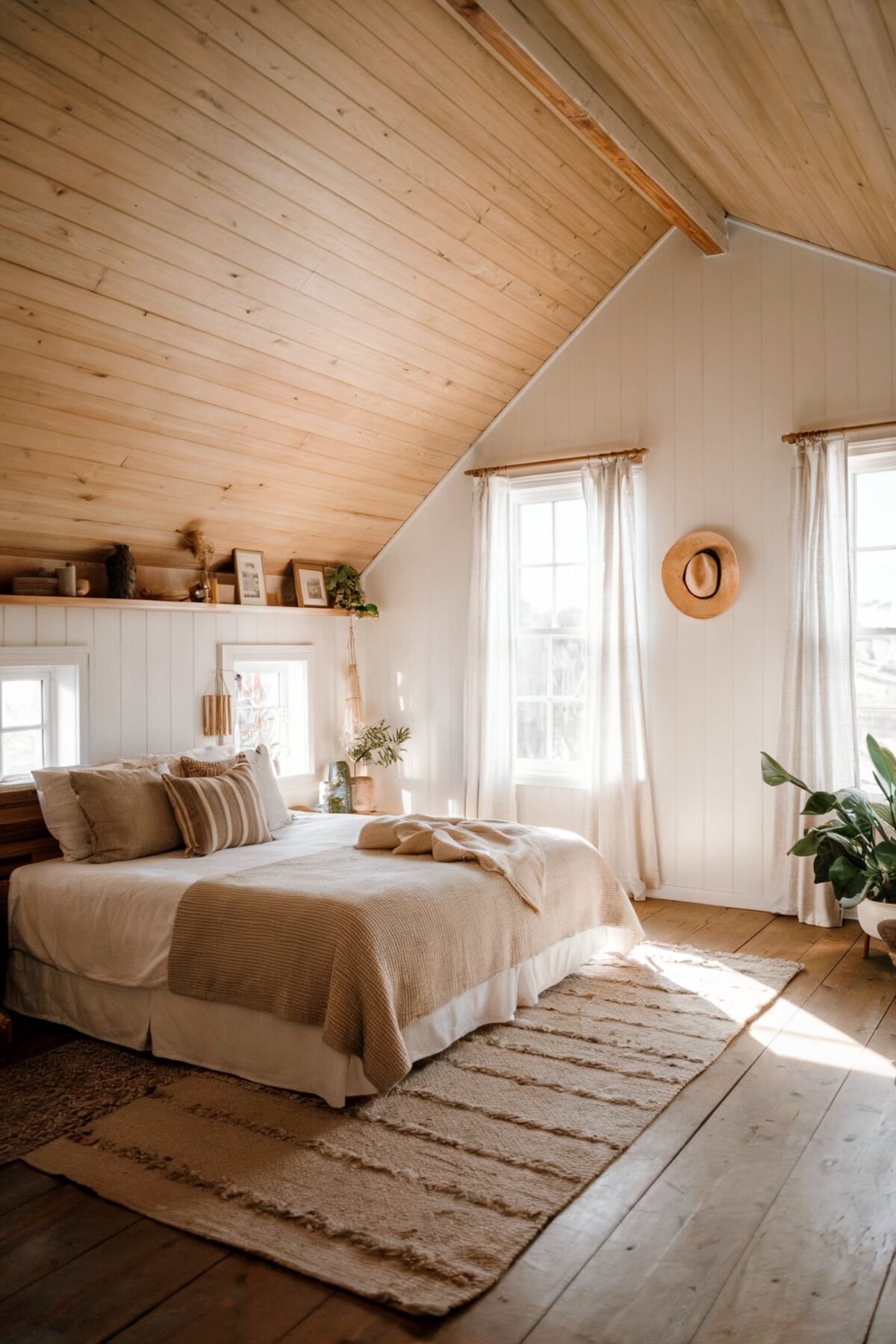 farmhouse bedroom attic design