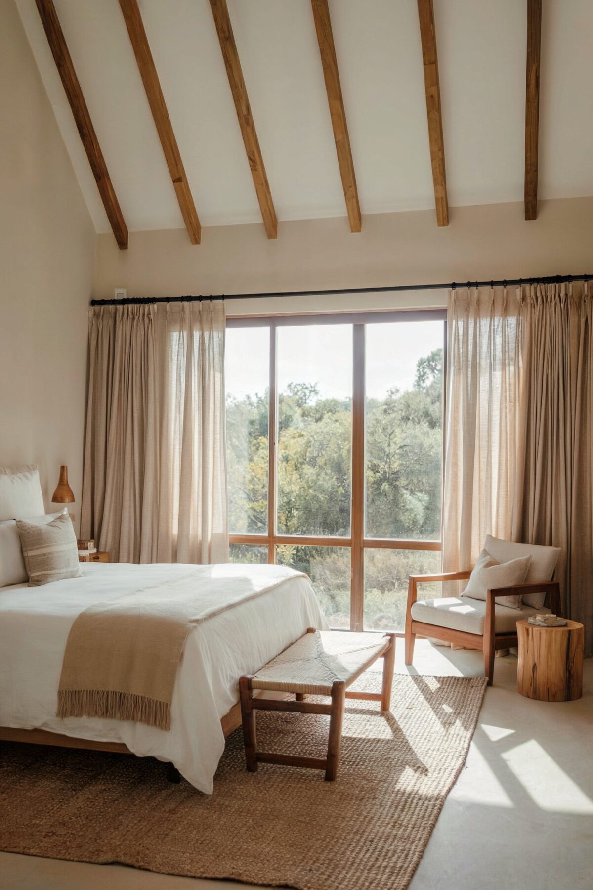 farmhouse bedroom natural element design