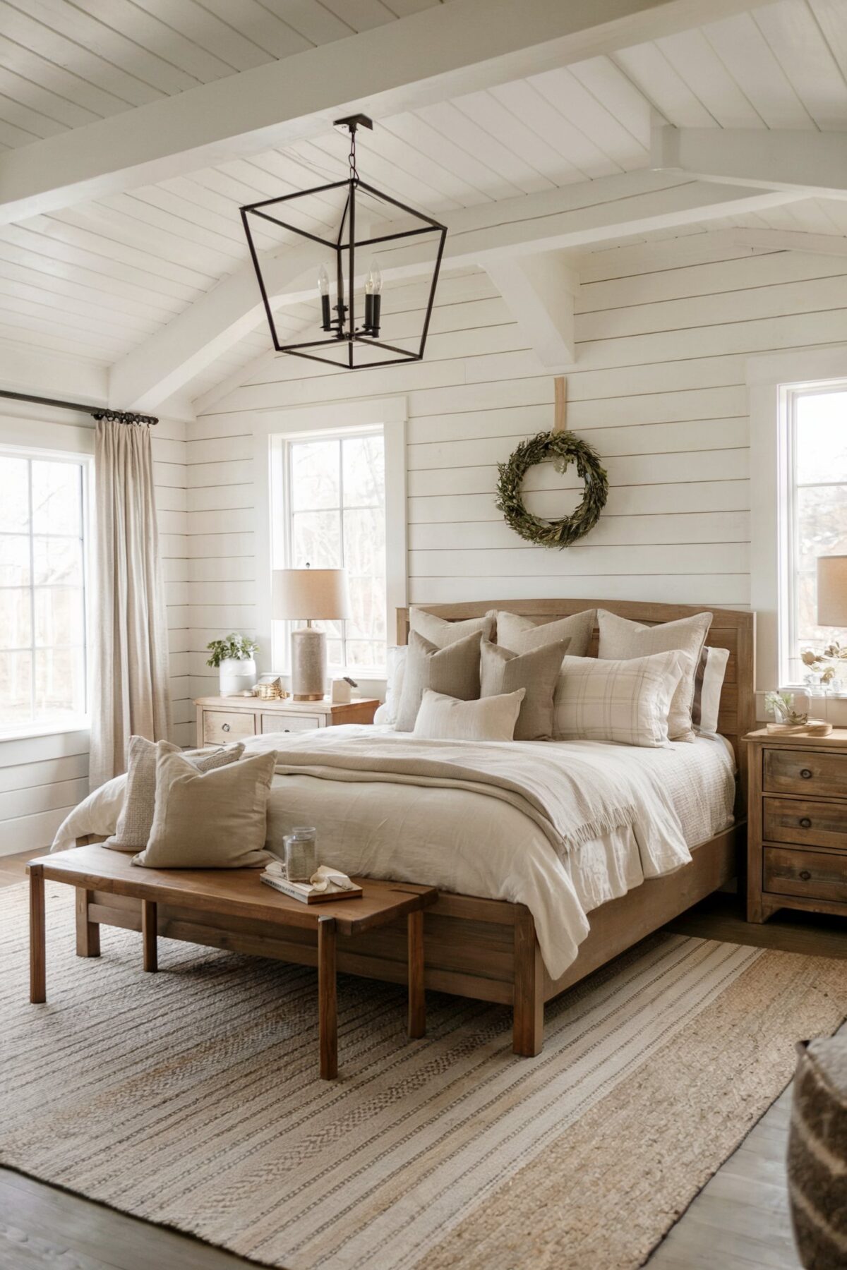 farmhouse bedroom rustic design