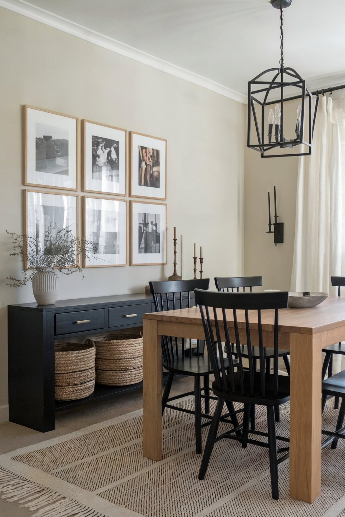 farmhouse dining room gallery wall ideas