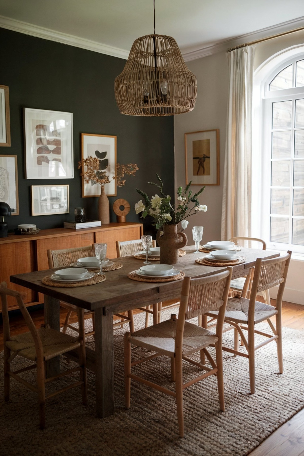 farmhouse dining room paint color ideas