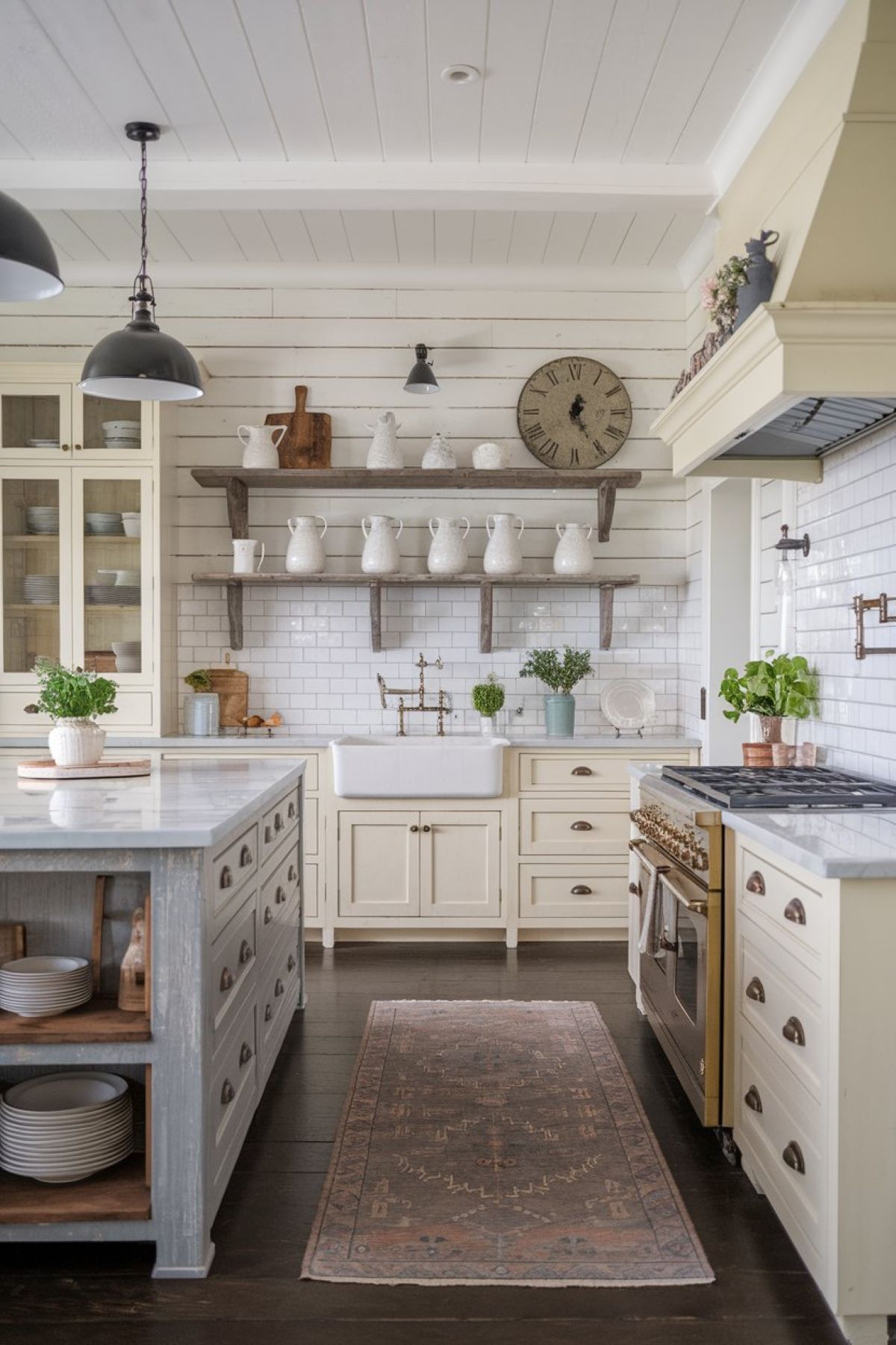 farmhouse kitchen design inspired by Joanna Gaines