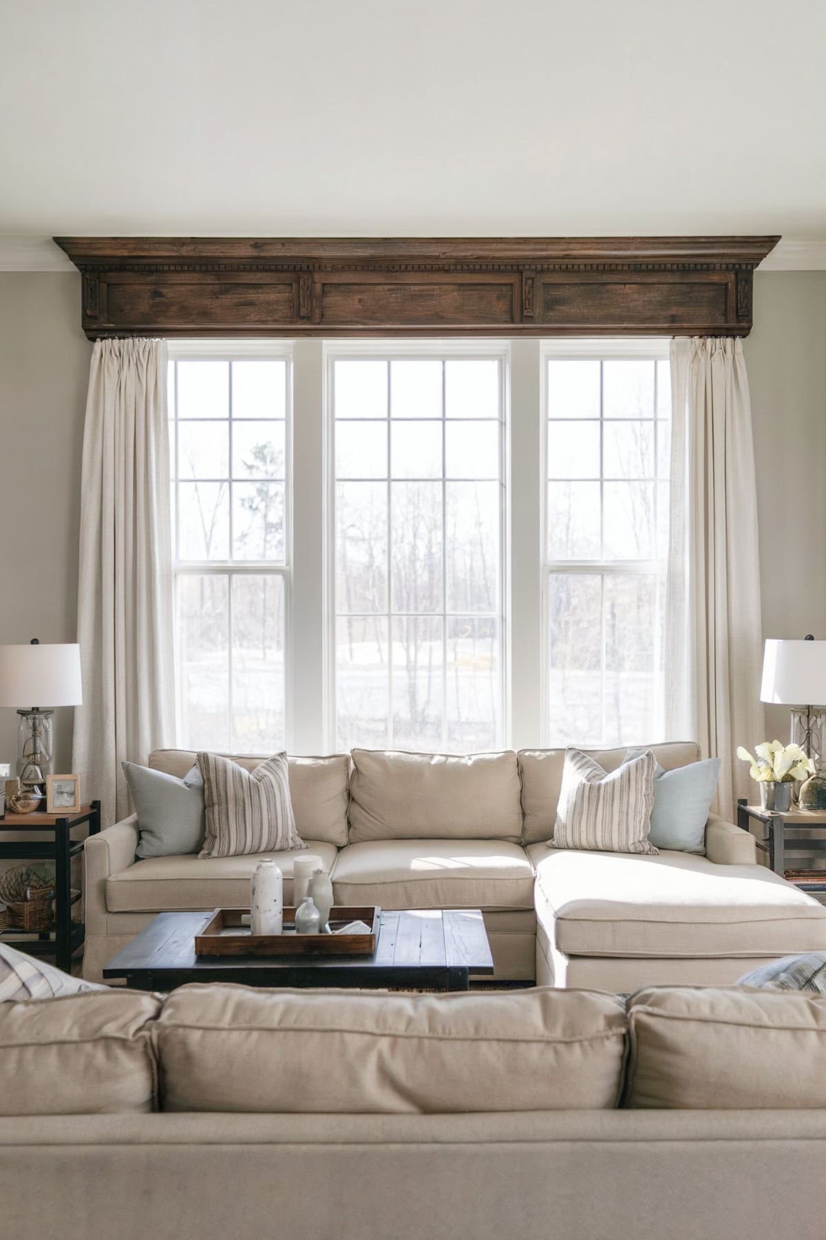 farmhouse living room decor valance