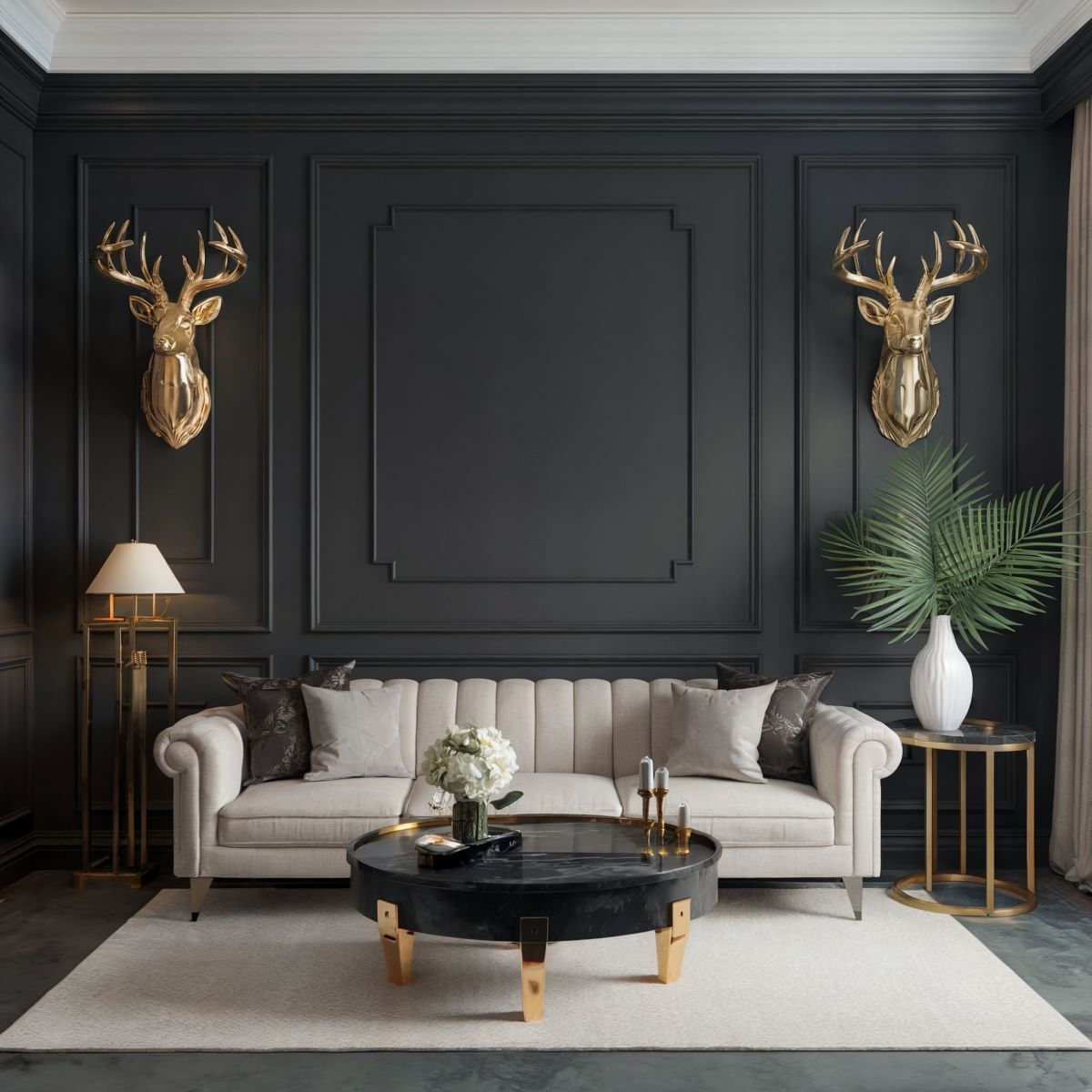 farmhouse living room decor wall panelling