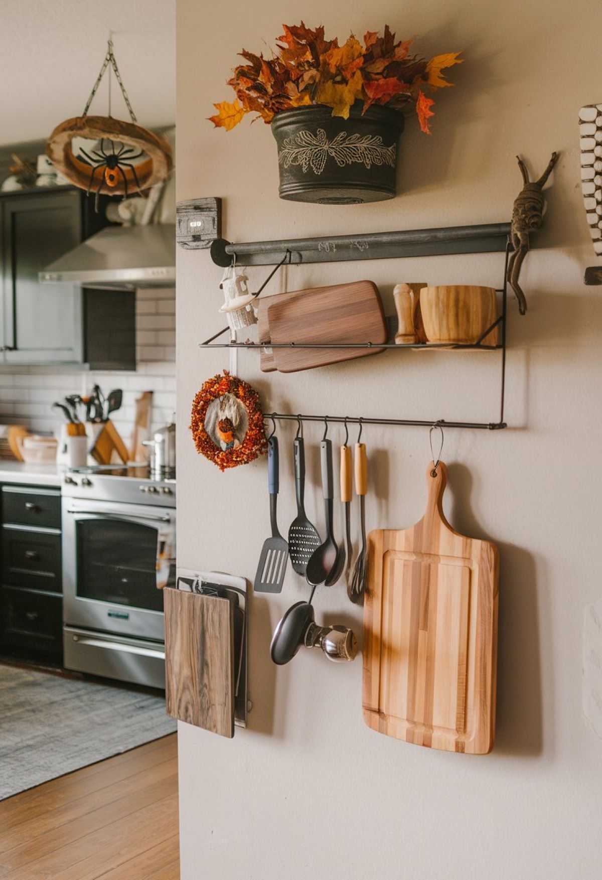 farmhouse style kitchen wall decoration ideas