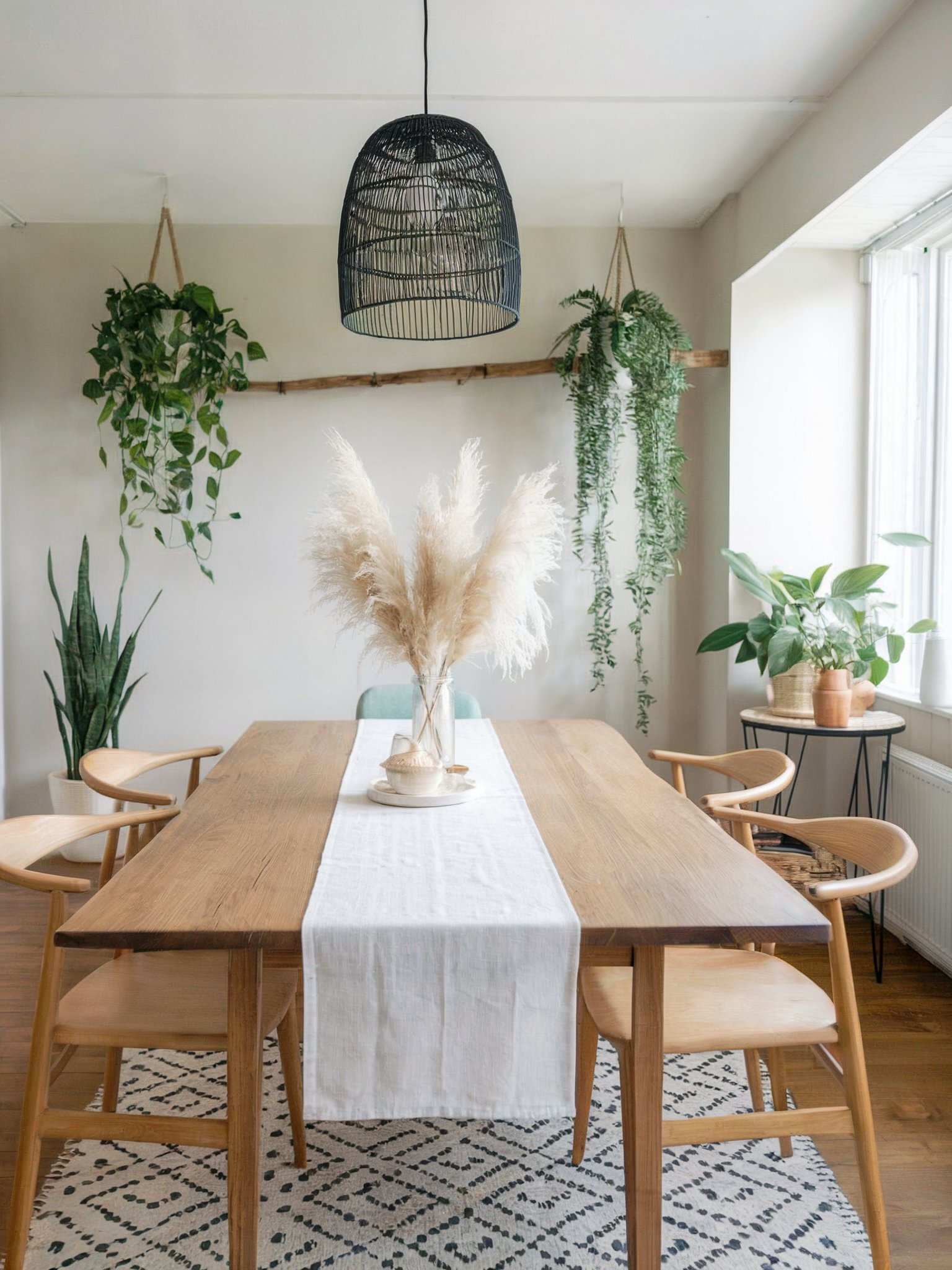 french country boho dining room wall decor cozy wooden dining