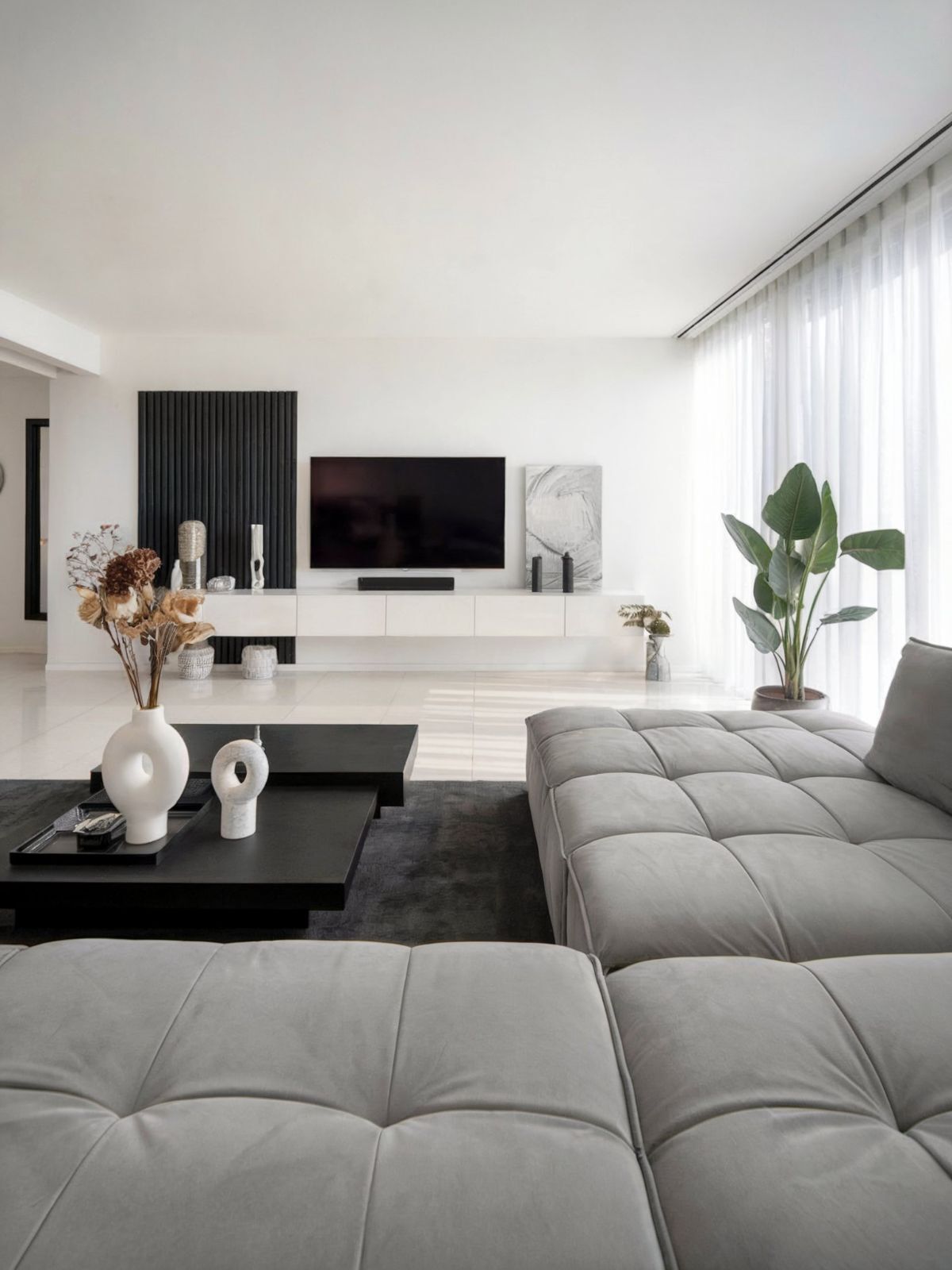 grey couch living room ideas modern minimalist black coffee table