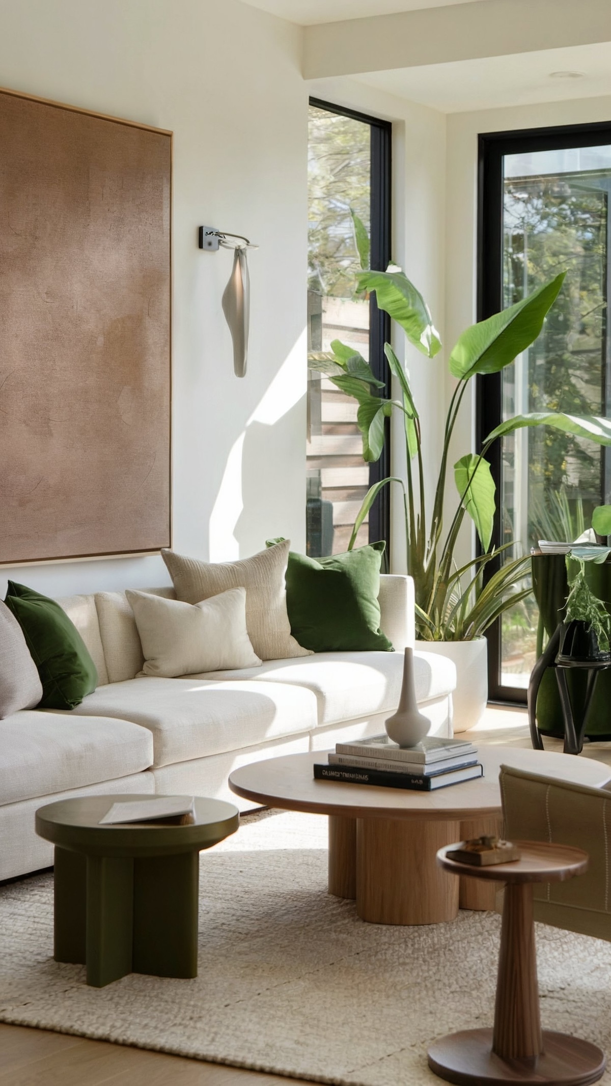 luxury living room decor green