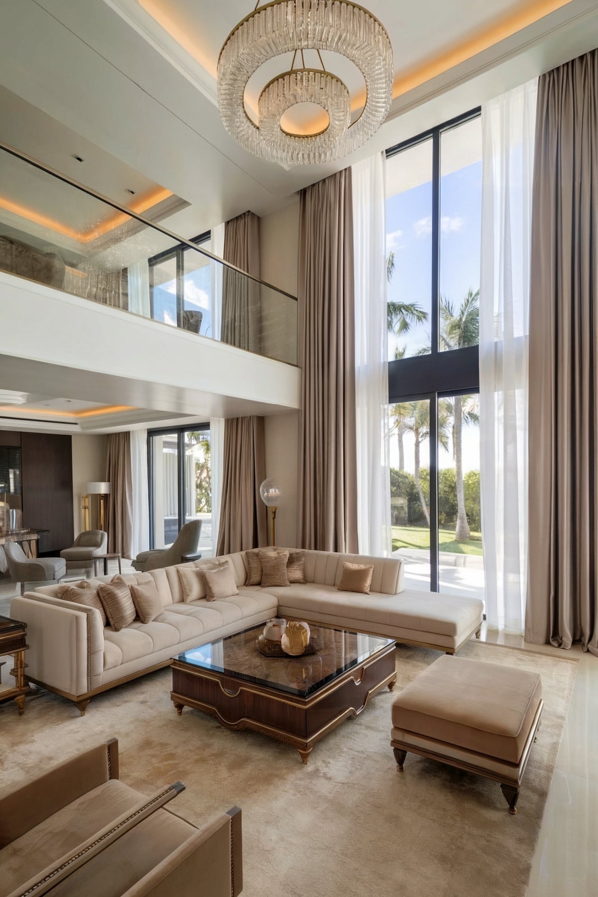luxury living room design dubai