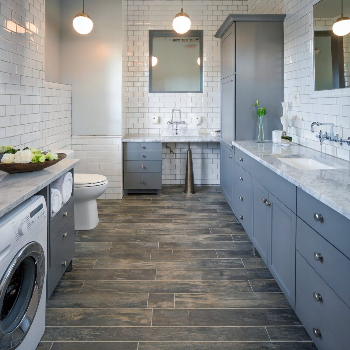 luxury vinyl tile bathroom tilebar a mordern bath with floor made of wooden vinyl tile bar planks with a grayish hue