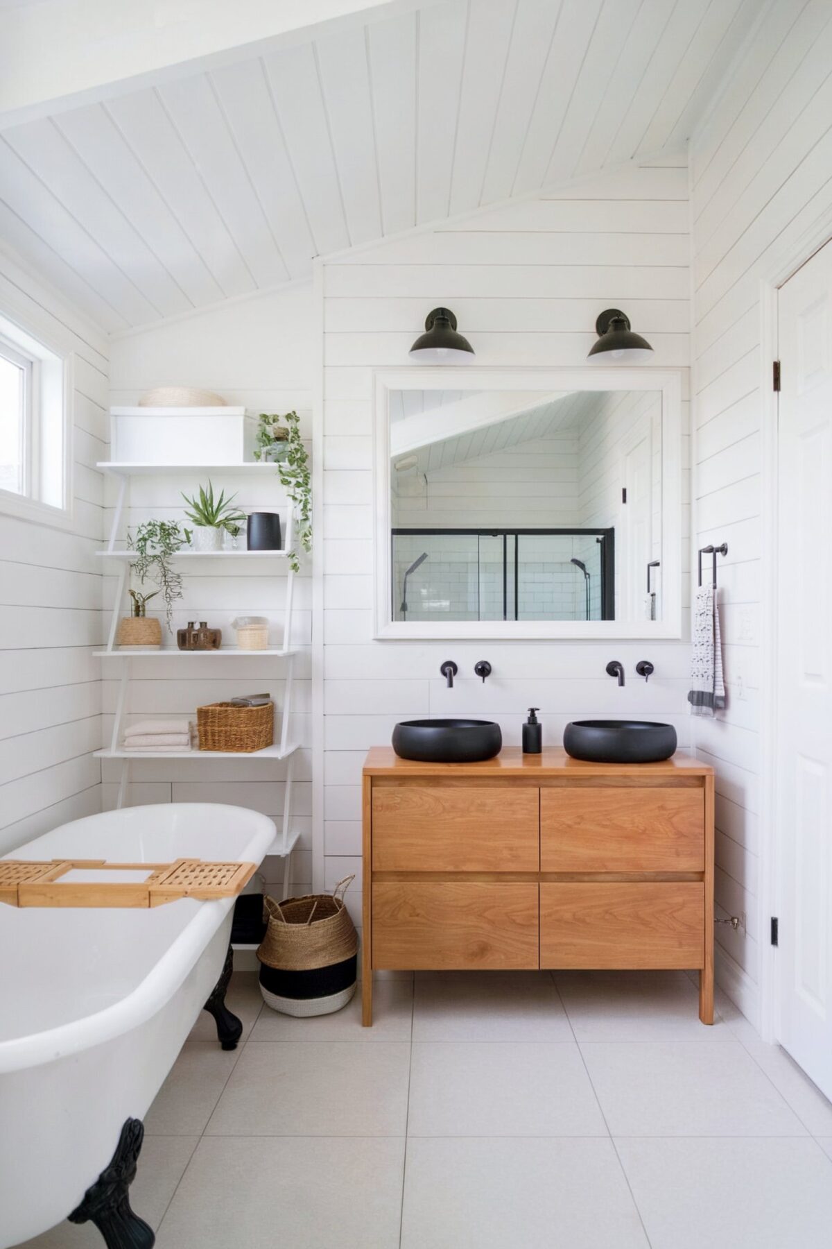 luxury vinyl tile bathroom vanity ideas a modern bathroom with a predominantly white theme