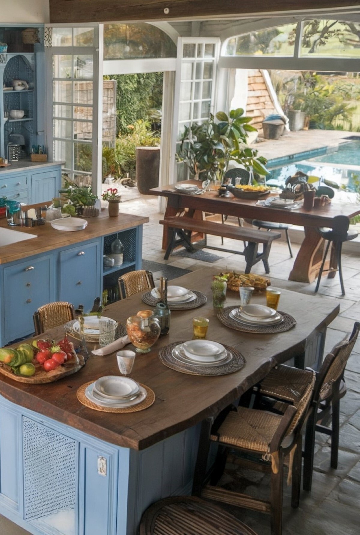 minimalist kitchen and dining room ideas well lit kitchen with a rustic and cozy ambiance featuring a dinning area