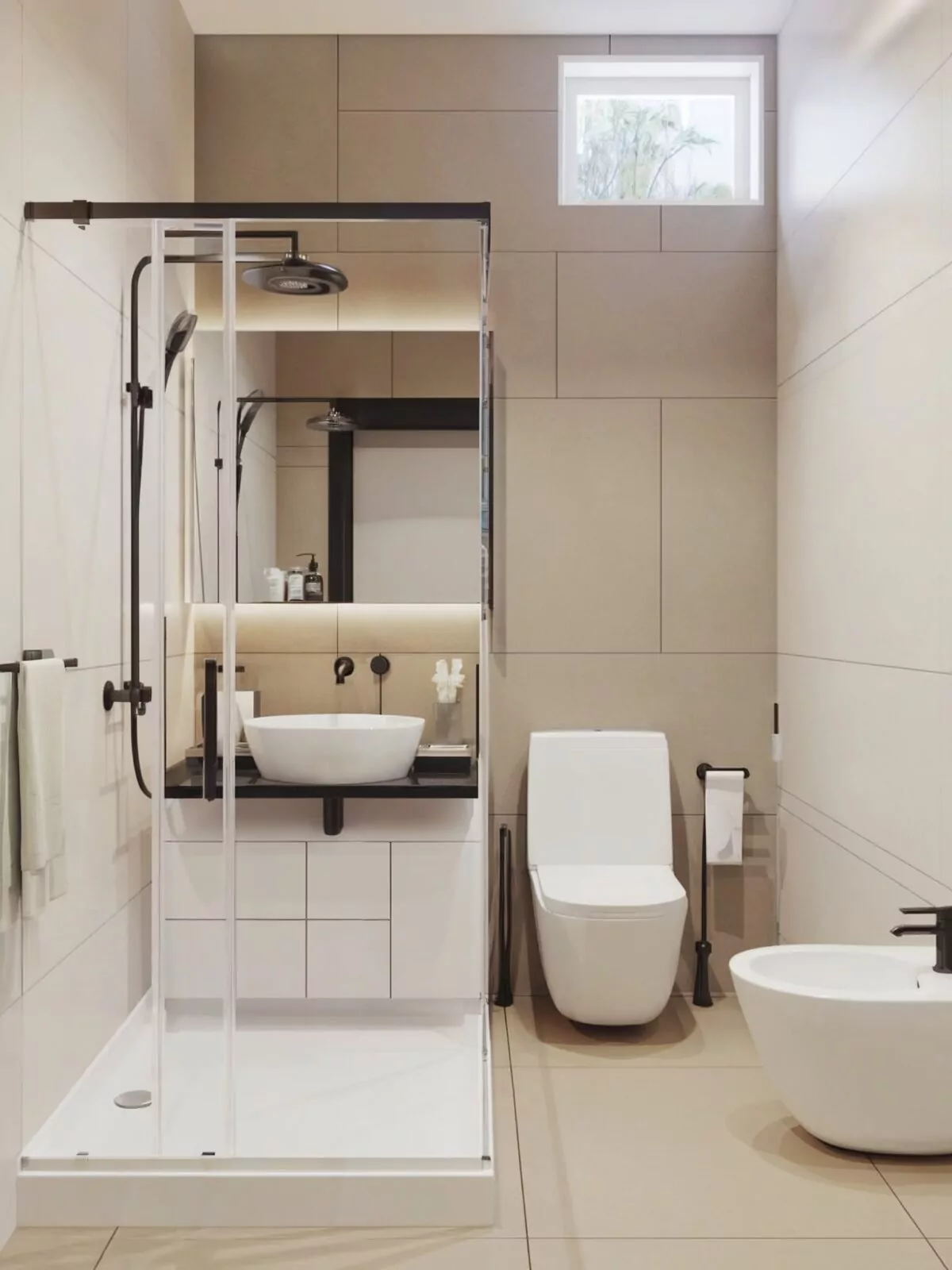 modern bathroom design 2x3