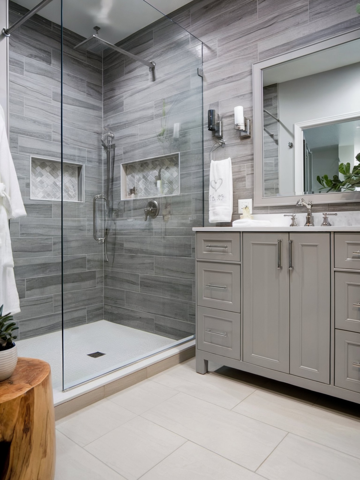 modern bathroom design double sink