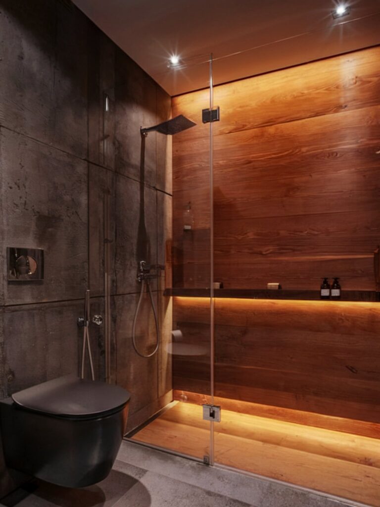 modern bathroom design wood